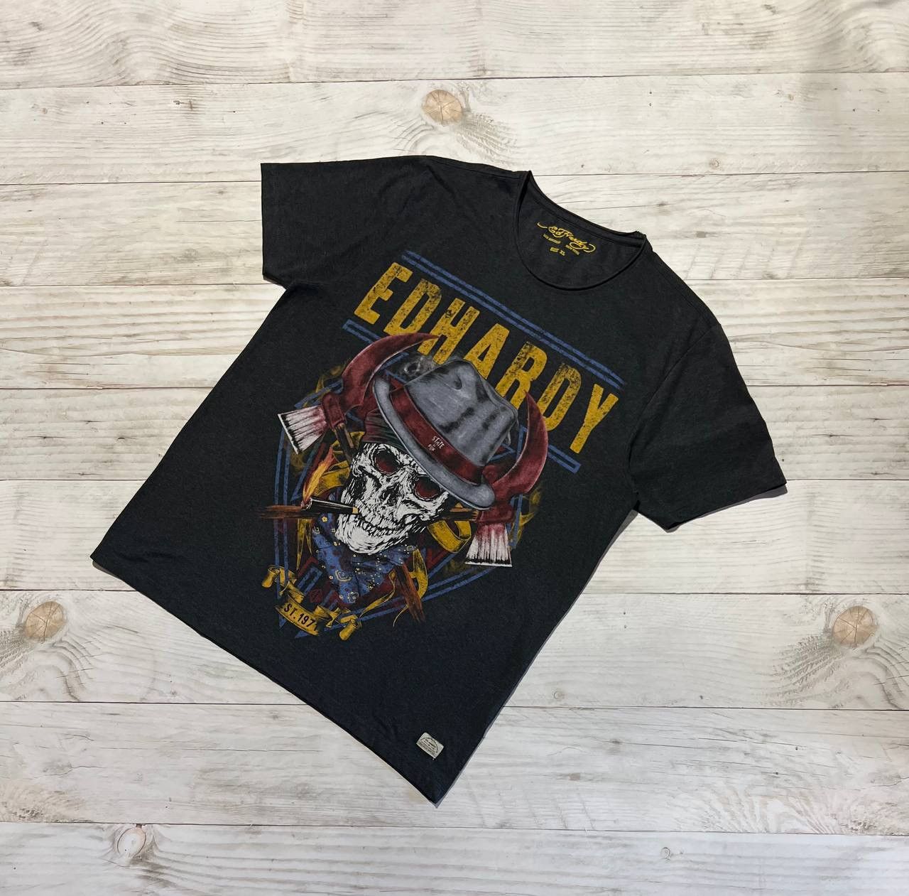 Ed Hardy Vintage Ed Hardy Skull Cigarette Y2K Man Size L Size US L / EU 52-54 / 3 - 1 Thumbnail