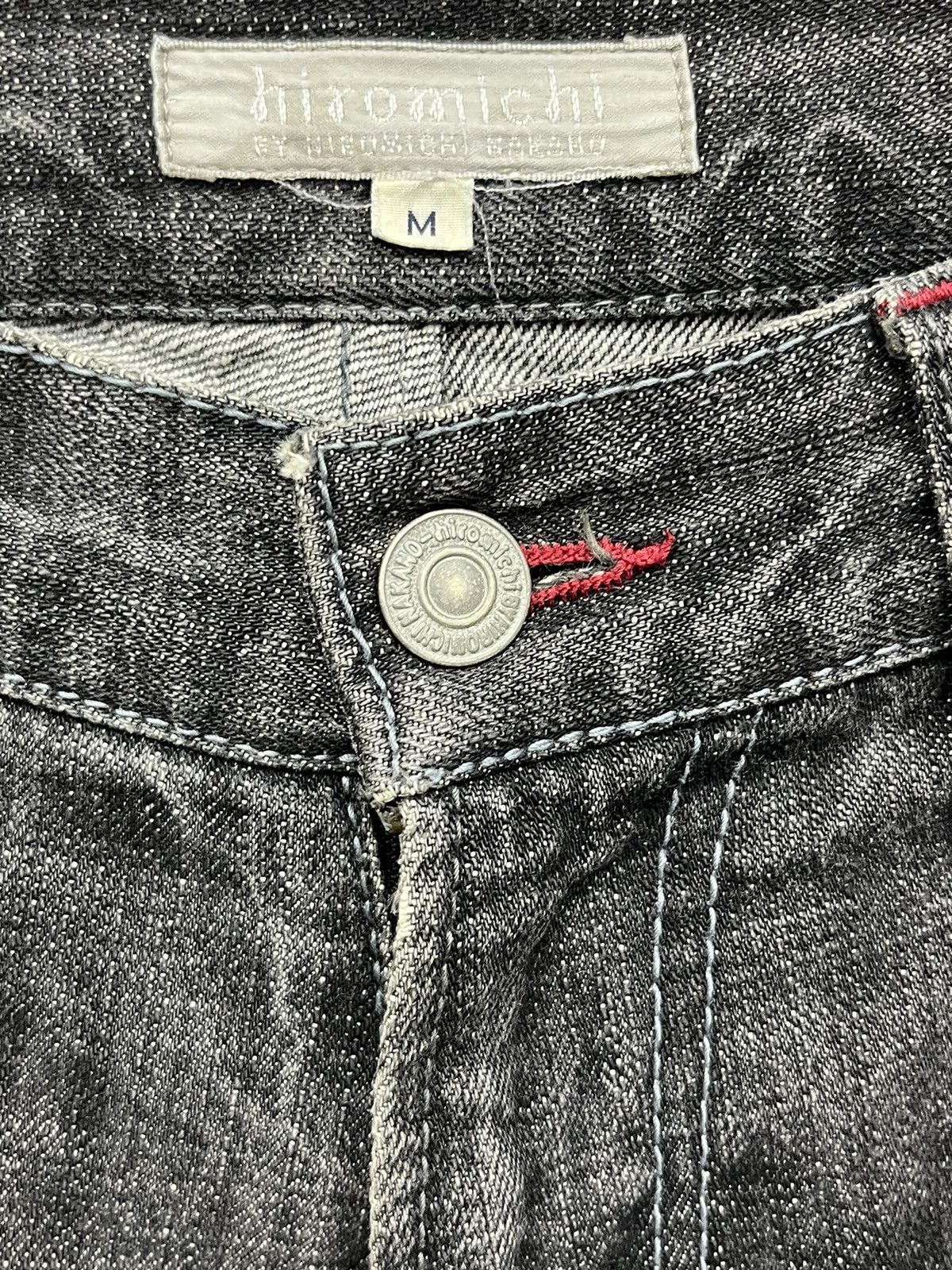 Real Japan Blues 🔥Vintage HIROMICHI Thrashed Natural Worn-Out Selvedge Denim Size US 32 / EU 48 - 15 Thumbnail