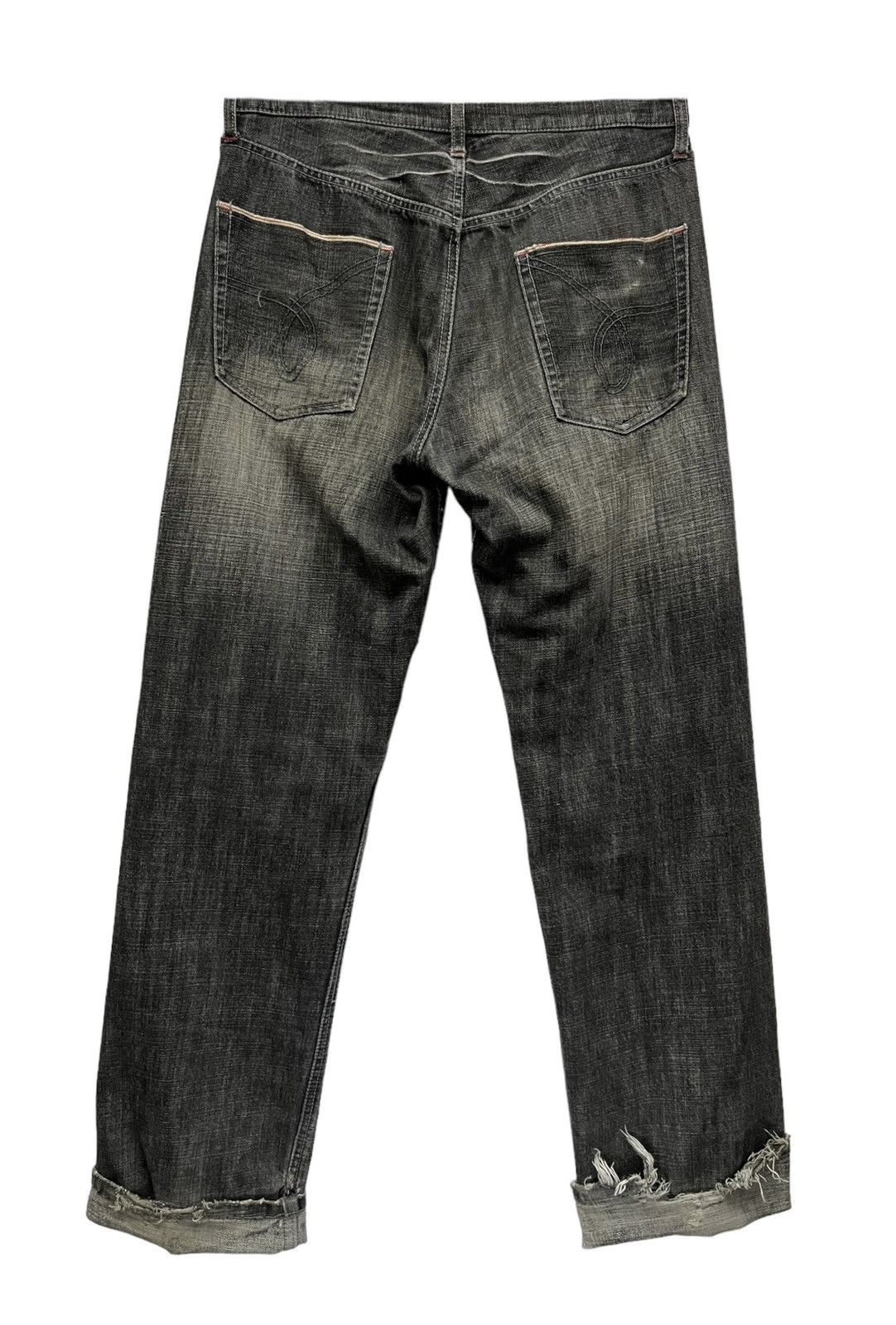 Real Japan Blues 🔥Vintage HIROMICHI Thrashed Natural Worn-Out Selvedge Denim Size US 32 / EU 48 - 9 Thumbnail