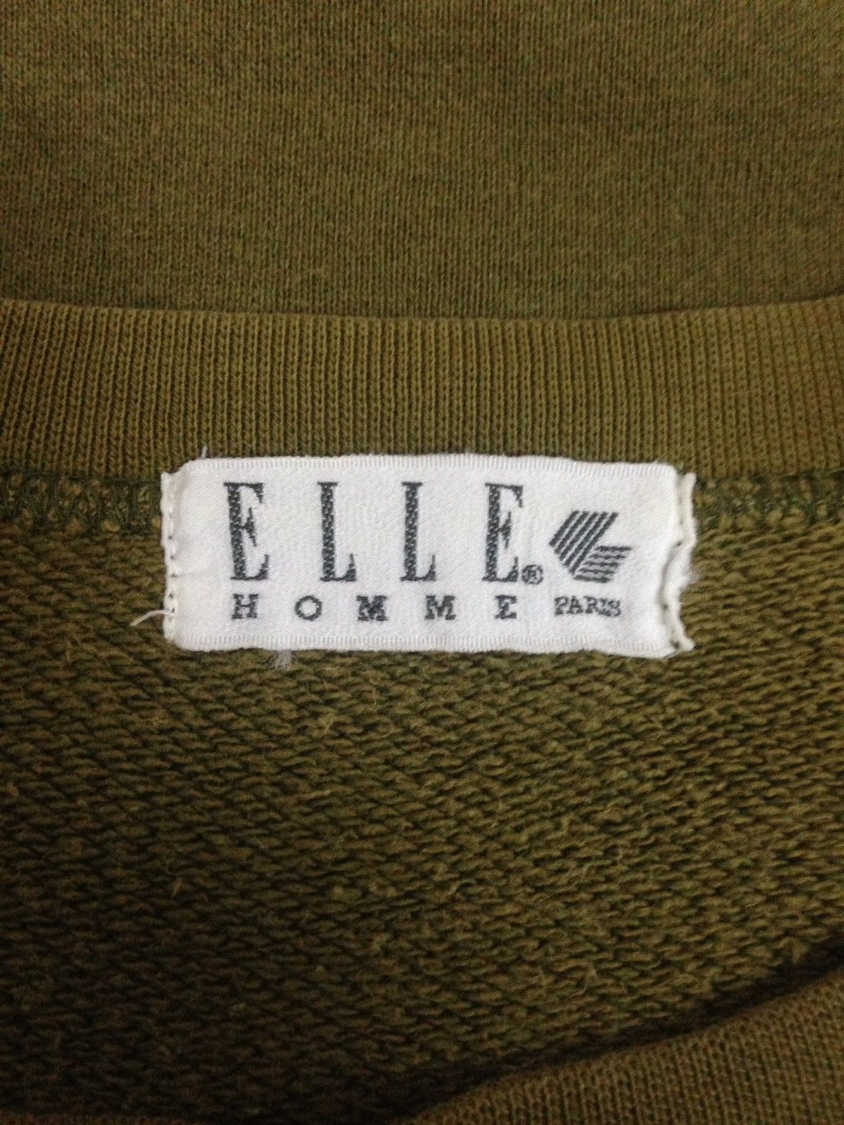Japanese Brand Vintage 90's Elle Homme Paris Sweatshirts Size M Size US M / EU 48-50 / 2 - 3 Thumbnail
