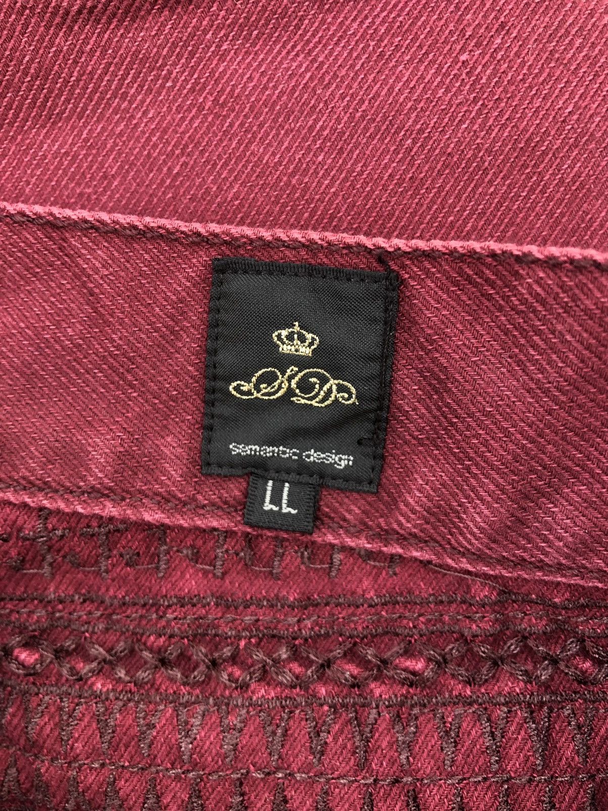 semanticdesign Japanese Semantic Design Jeans Embroidered punk style Size US 34 / EU 50 - 15 Thumbnail
