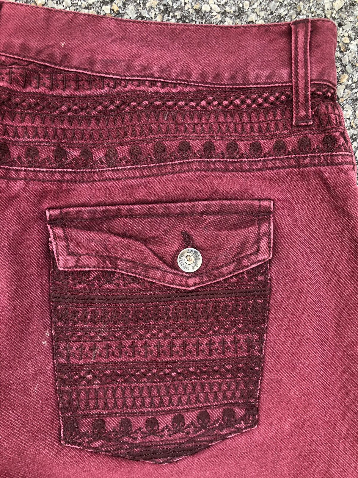 semanticdesign Japanese Semantic Design Jeans Embroidered punk style Size US 34 / EU 50 - 13 Thumbnail