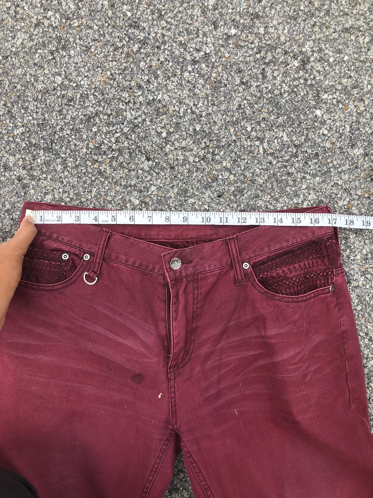 semanticdesign Japanese Semantic Design Jeans Embroidered punk style Size US 34 / EU 50 - 17 Thumbnail