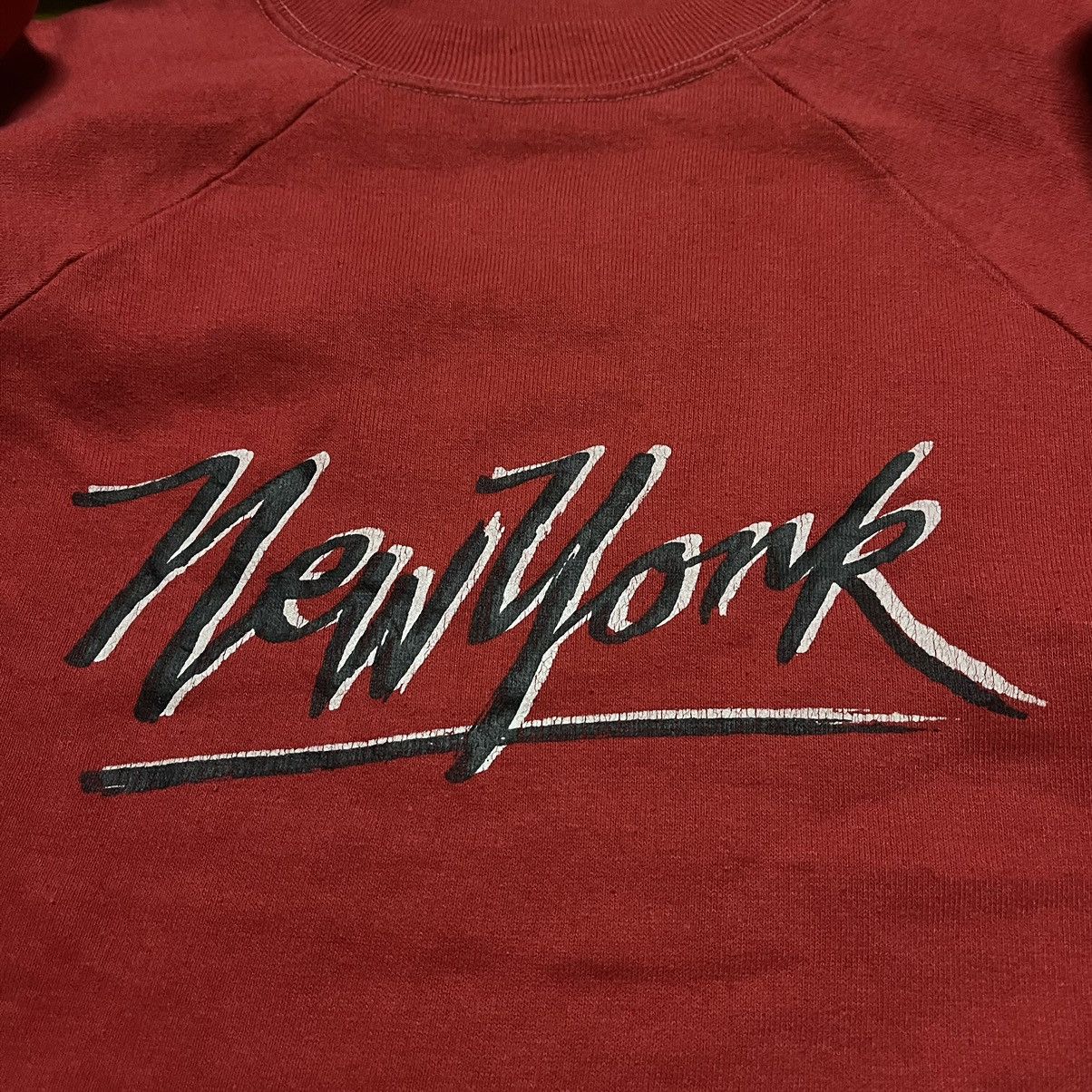 Vintage Vintage 80s new york sweatshirt pullover Size US M / EU 48-50 / 2 - 2 Thumbnail
