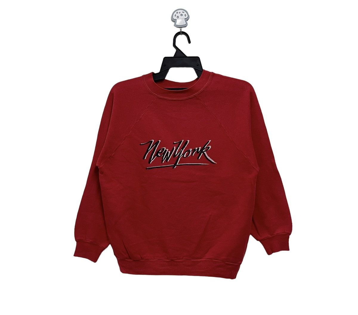 Vintage Vintage 80s new york sweatshirt pullover Size US M / EU 48-50 / 2 - 1 Thumbnail