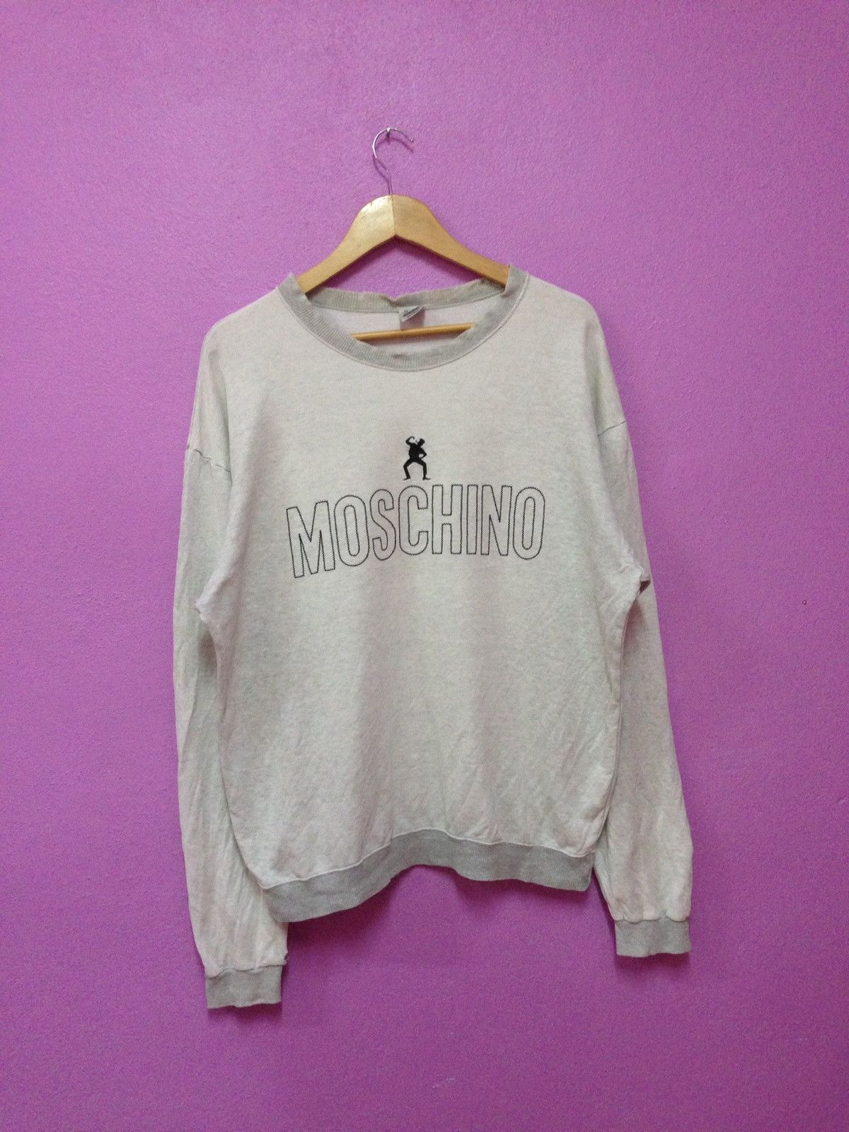 Moschino Vintage 90's Moschino Underwear Sweatshirts Size US L / EU 52-54 / 3 - 1 Thumbnail