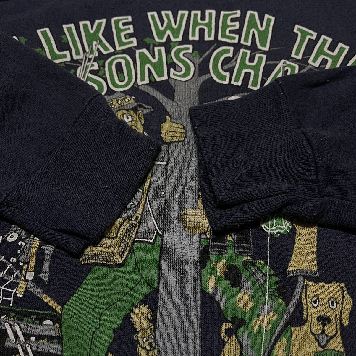 Hunter Vintage 90s fishing to hunting sweatshirt pullover Size US M / EU 48-50 / 2 - 4 Thumbnail