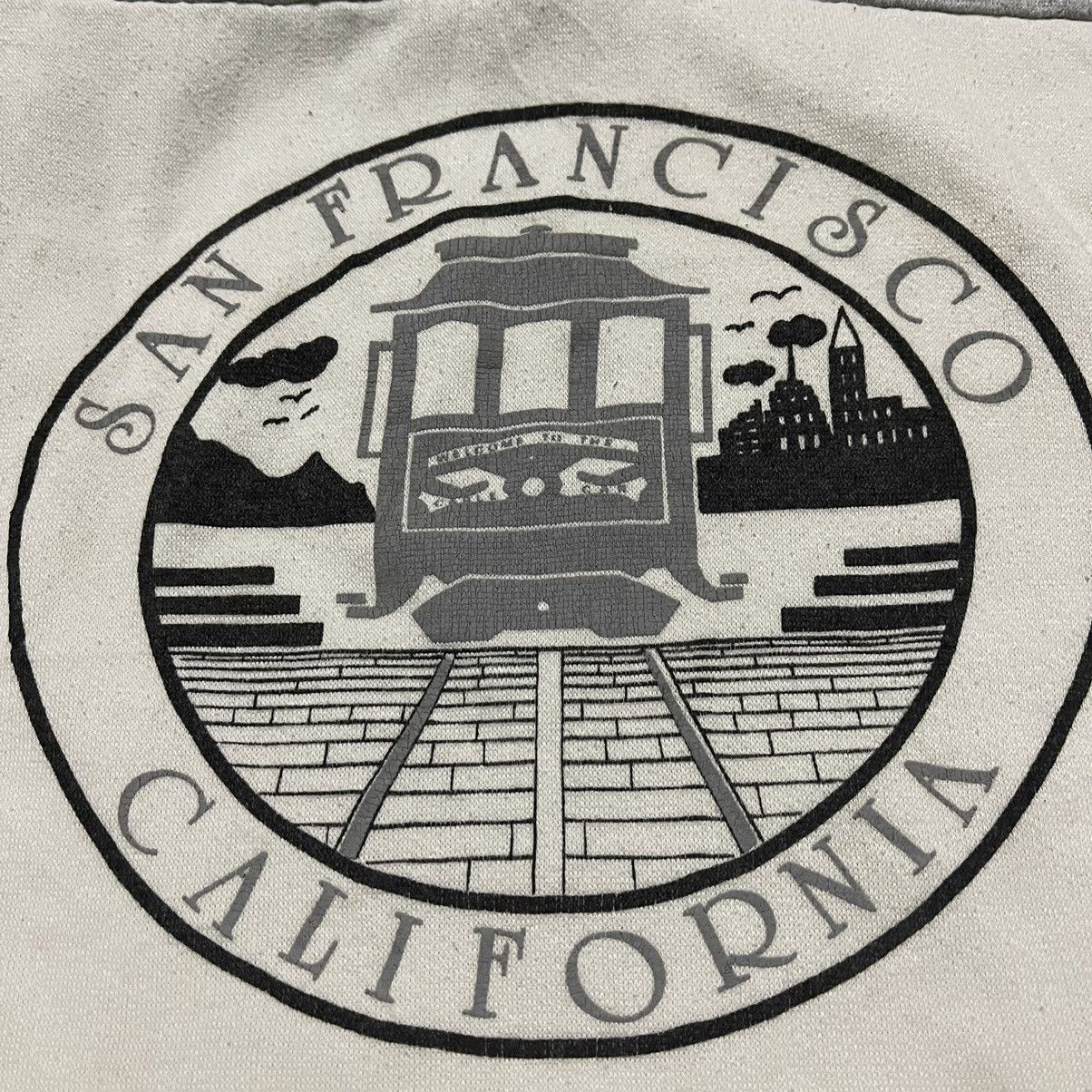 Vintage Vintage 80s san fracisco california sweatshirt half zipper Size US XL / EU 56 / 4 - 2 Thumbnail