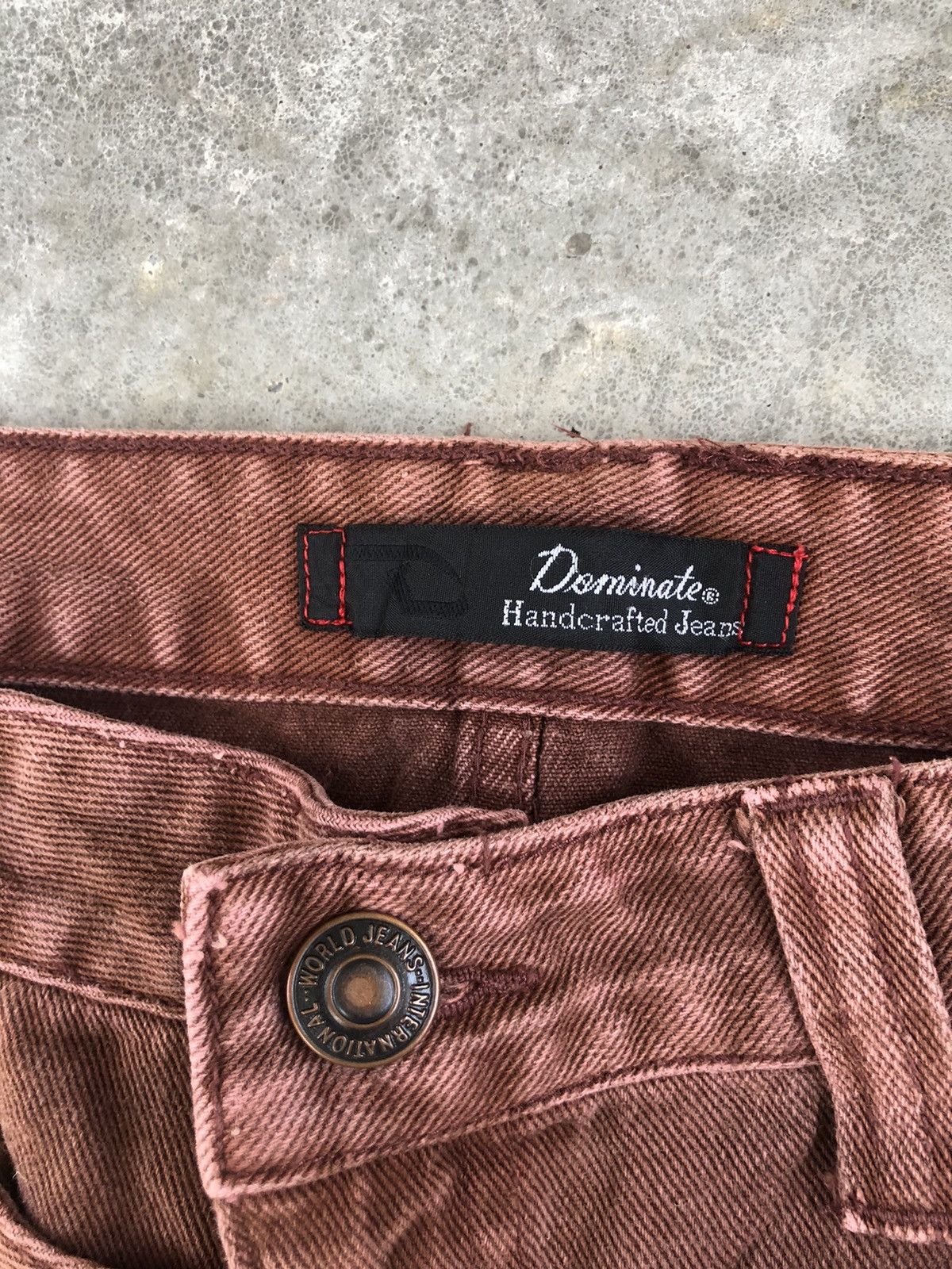 Hysteric Glamour Japanese Dominate Double Waist Distressed Jeans Size US 33 - 13 Thumbnail