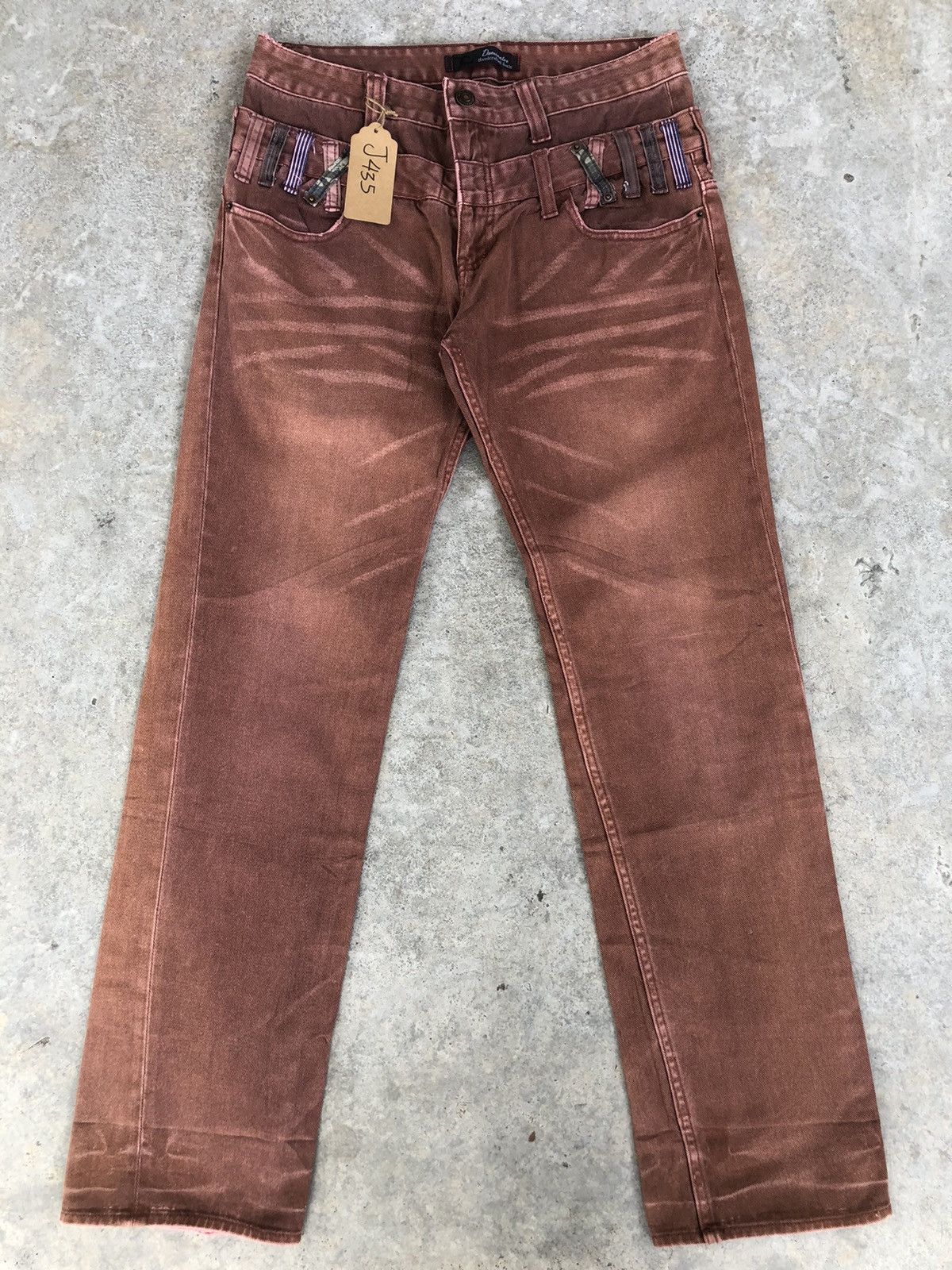 Hysteric Glamour Japanese Dominate Double Waist Distressed Jeans Size US 33 - 1 Thumbnail