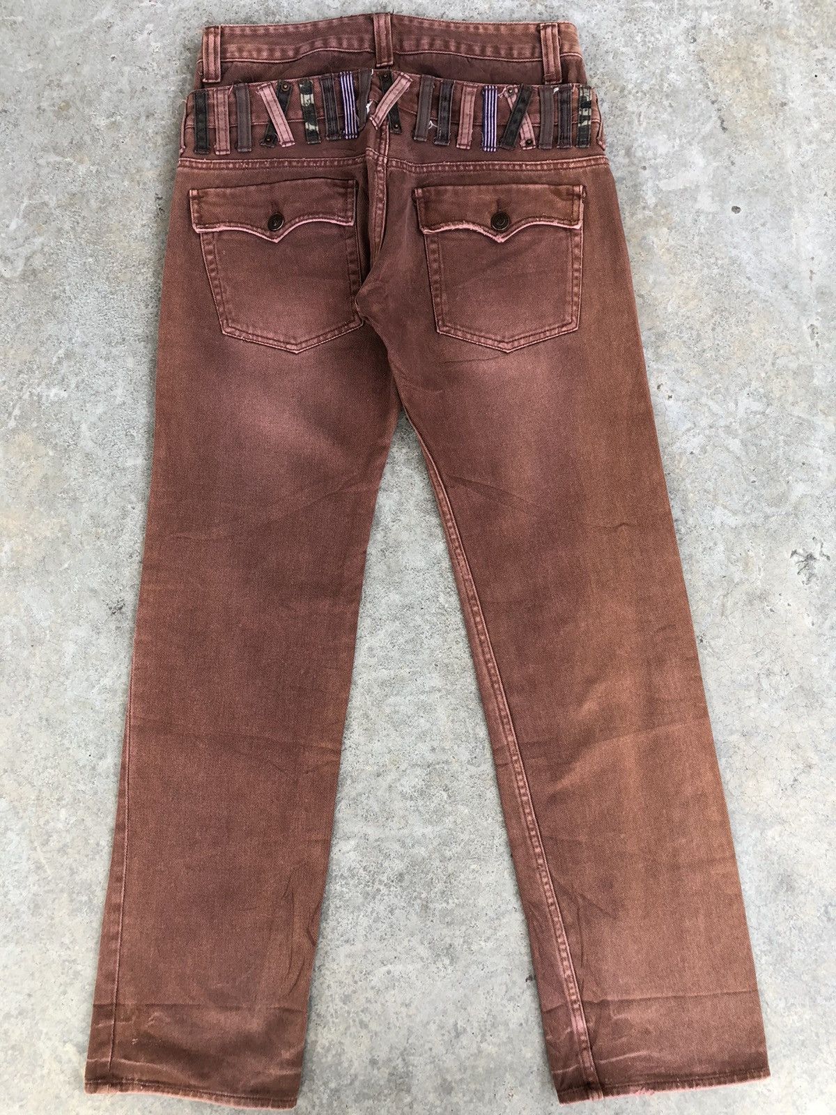 Hysteric Glamour Japanese Dominate Double Waist Distressed Jeans Size US 33 - 2 Thumbnail