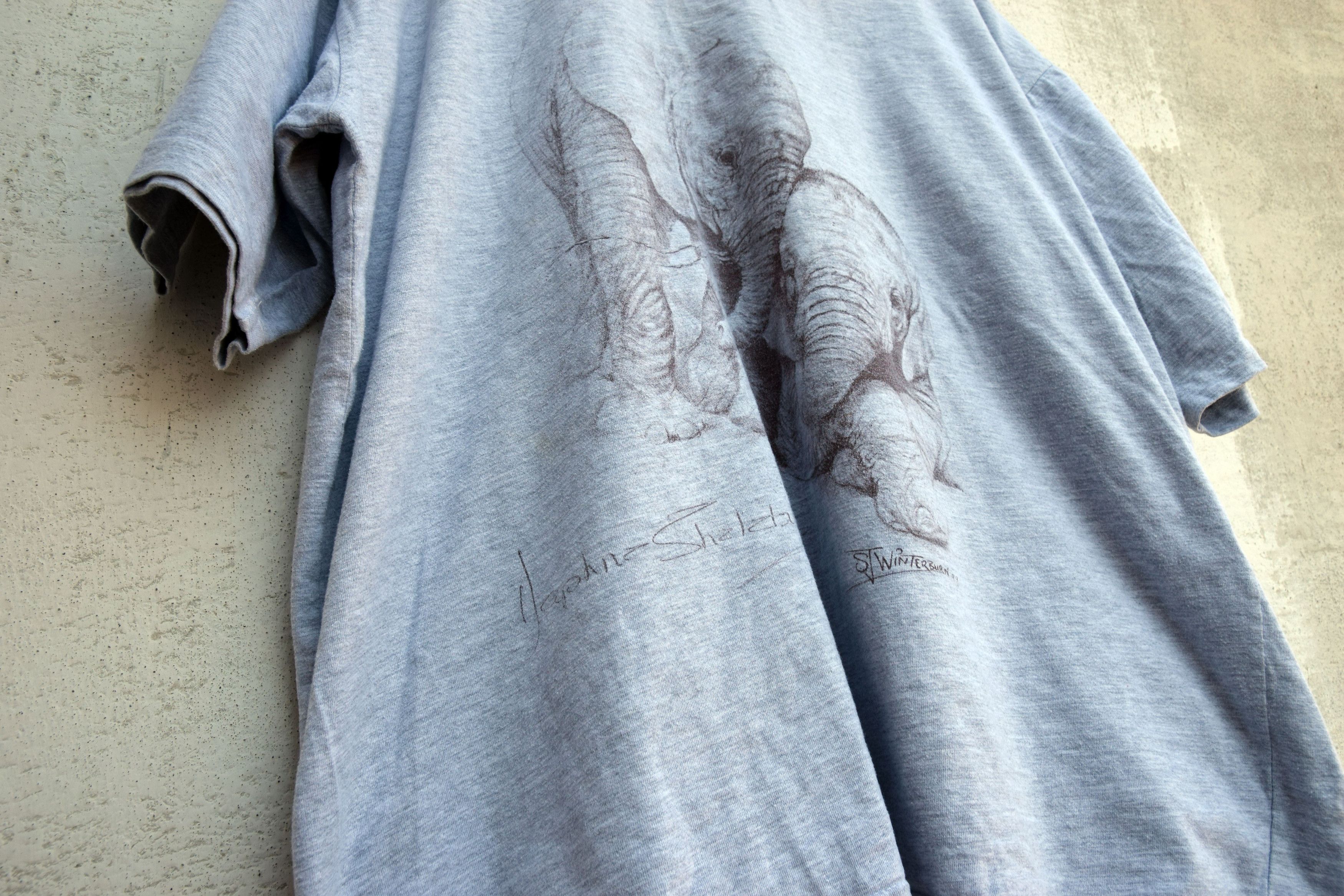 Vintage 1999 Elephant T-shirt XXL animal tee Size US XXL / EU 58 / 5 - 3 Thumbnail
