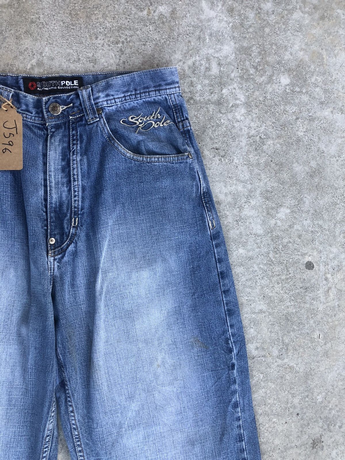 Southpole Southpole Embroidered Baggy hip jop Distressed Jeans Size US 31 - 5 Thumbnail