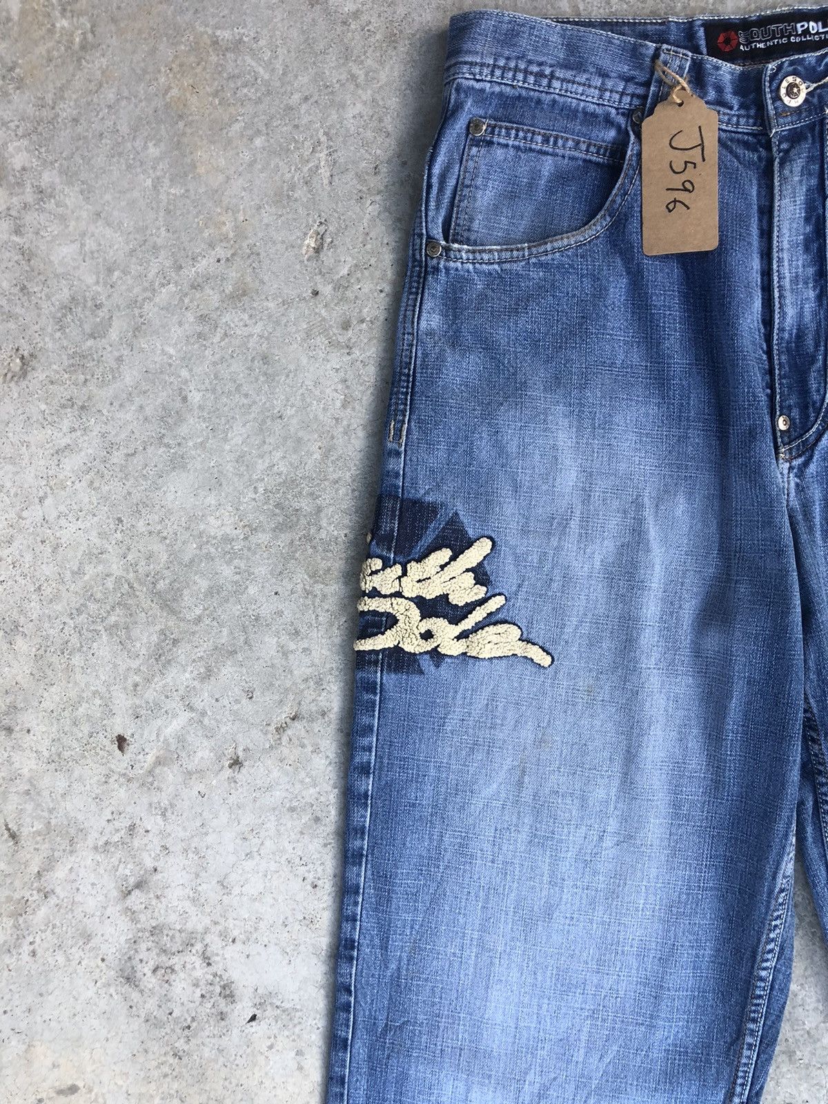 Southpole Southpole Embroidered Baggy hip jop Distressed Jeans Size US 31 - 4 Thumbnail