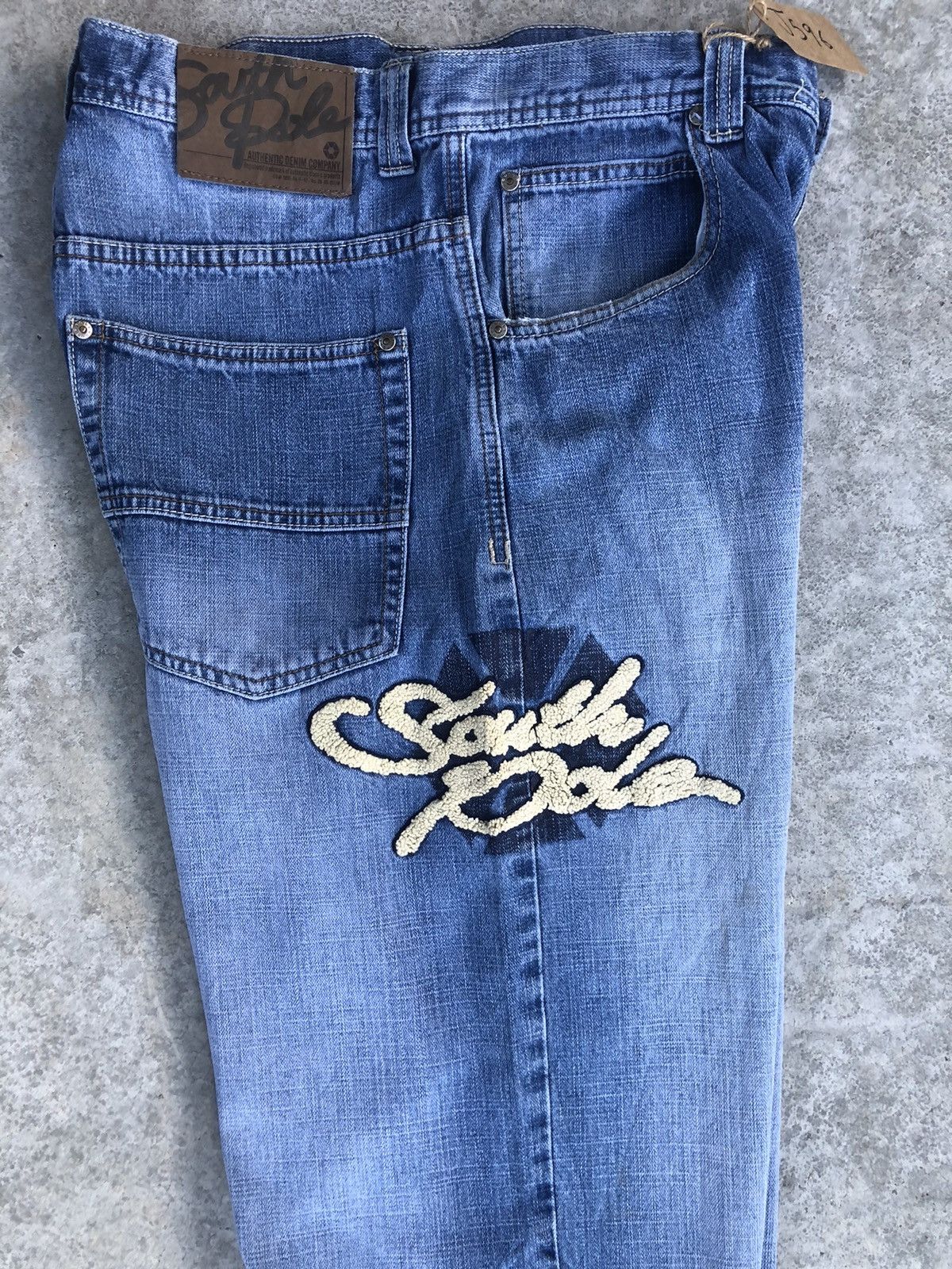 Southpole Southpole Embroidered Baggy hip jop Distressed Jeans Size US 31 - 14 Thumbnail