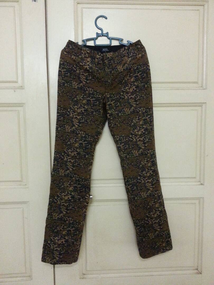 A.P.C. APC wax cotton pants leopard design Size US 28 / EU 44 - 1 Thumbnail