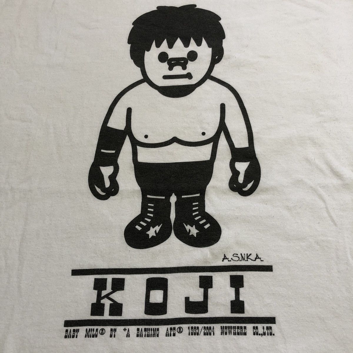 Bape 2004 A Bape x Satoshi Kojima Wrestling Tee Size US XL / EU 56 / 4 - 2 Thumbnail