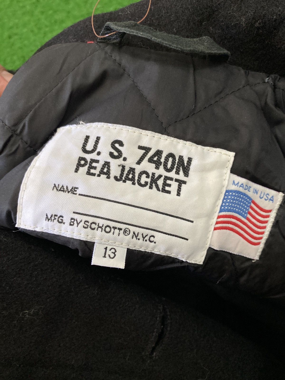 Schott US 740N SCHOTT NAVY PEA JACKET Size US S / EU 44-46 / 1 - 10 Thumbnail