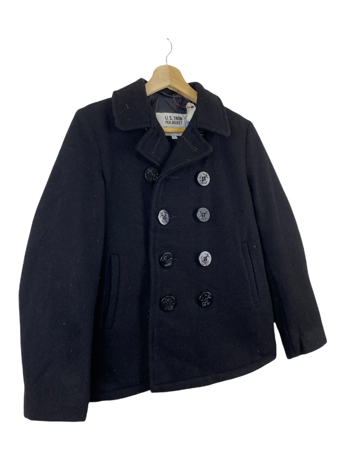Schott US 740N SCHOTT NAVY PEA JACKET Size US S / EU 44-46 / 1 - 2 Thumbnail