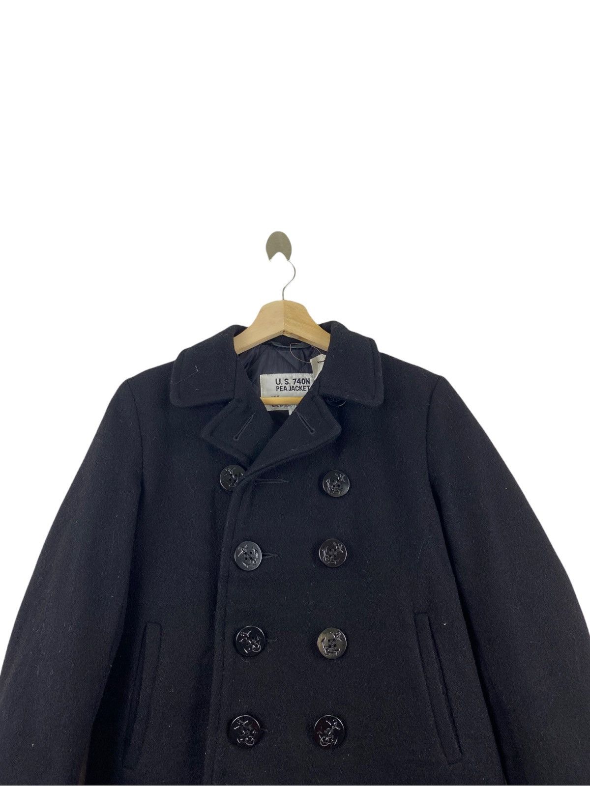 Schott US 740N SCHOTT NAVY PEA JACKET Size US S / EU 44-46 / 1 - 6 Thumbnail