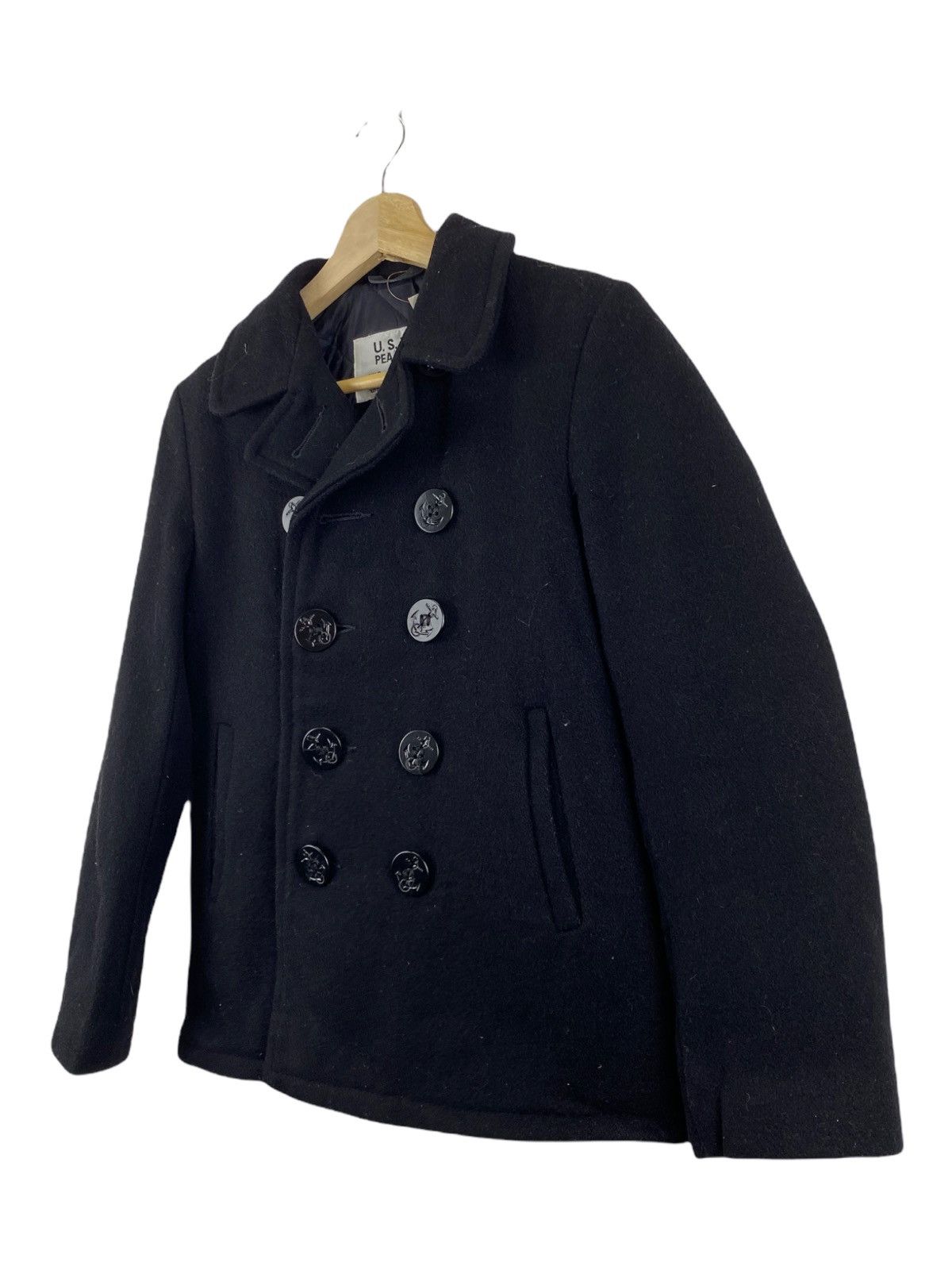 Schott US 740N SCHOTT NAVY PEA JACKET Size US S / EU 44-46 / 1 - 3 Thumbnail