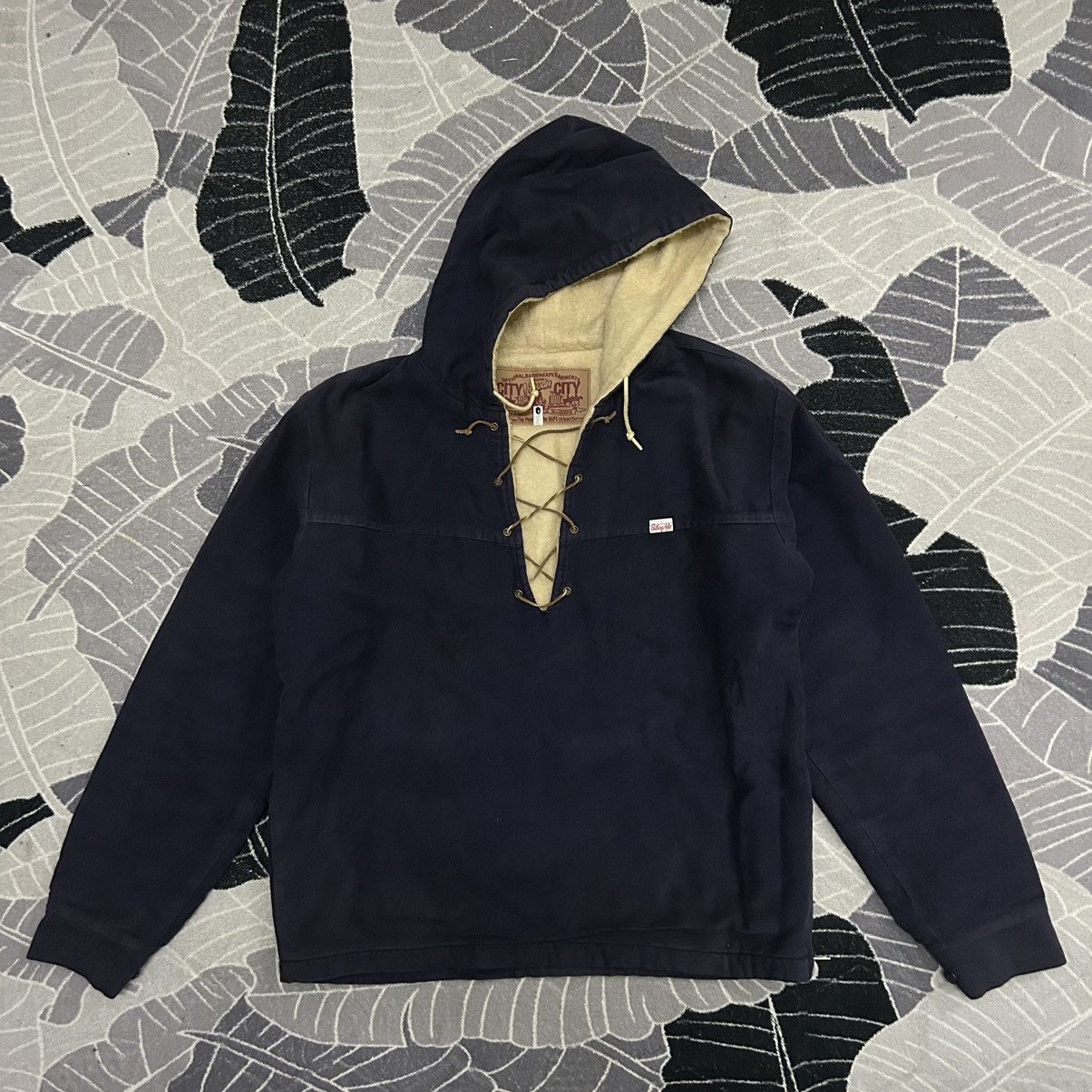 Bape Sherpa Pullover Hoodie Size US L / EU 52-54 / 3 - 1 Thumbnail