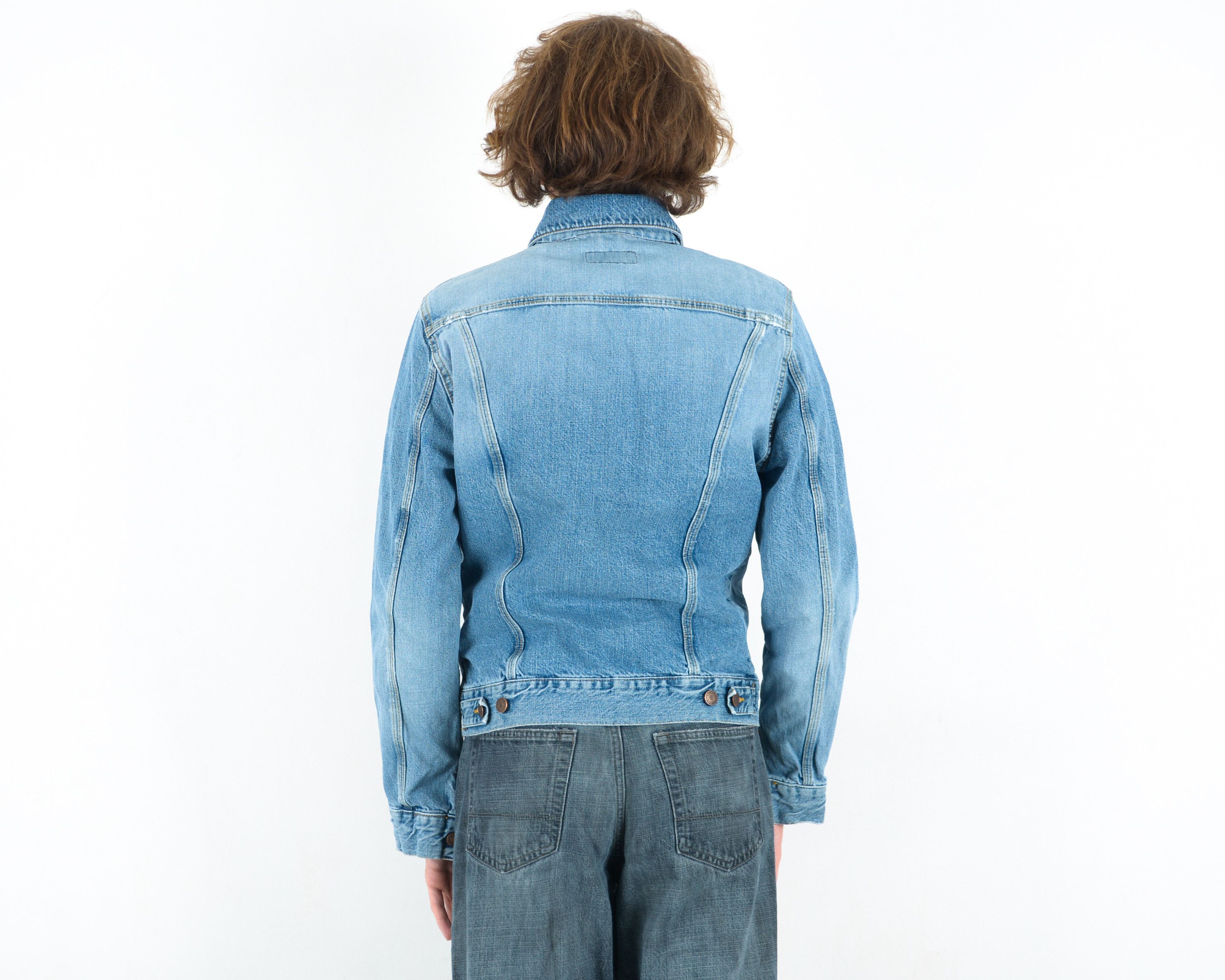 Vintage Jacket Bronson Slim Coat Denim Jean Button Retro Top Size US S / EU 44-46 / 1 - 3 Thumbnail