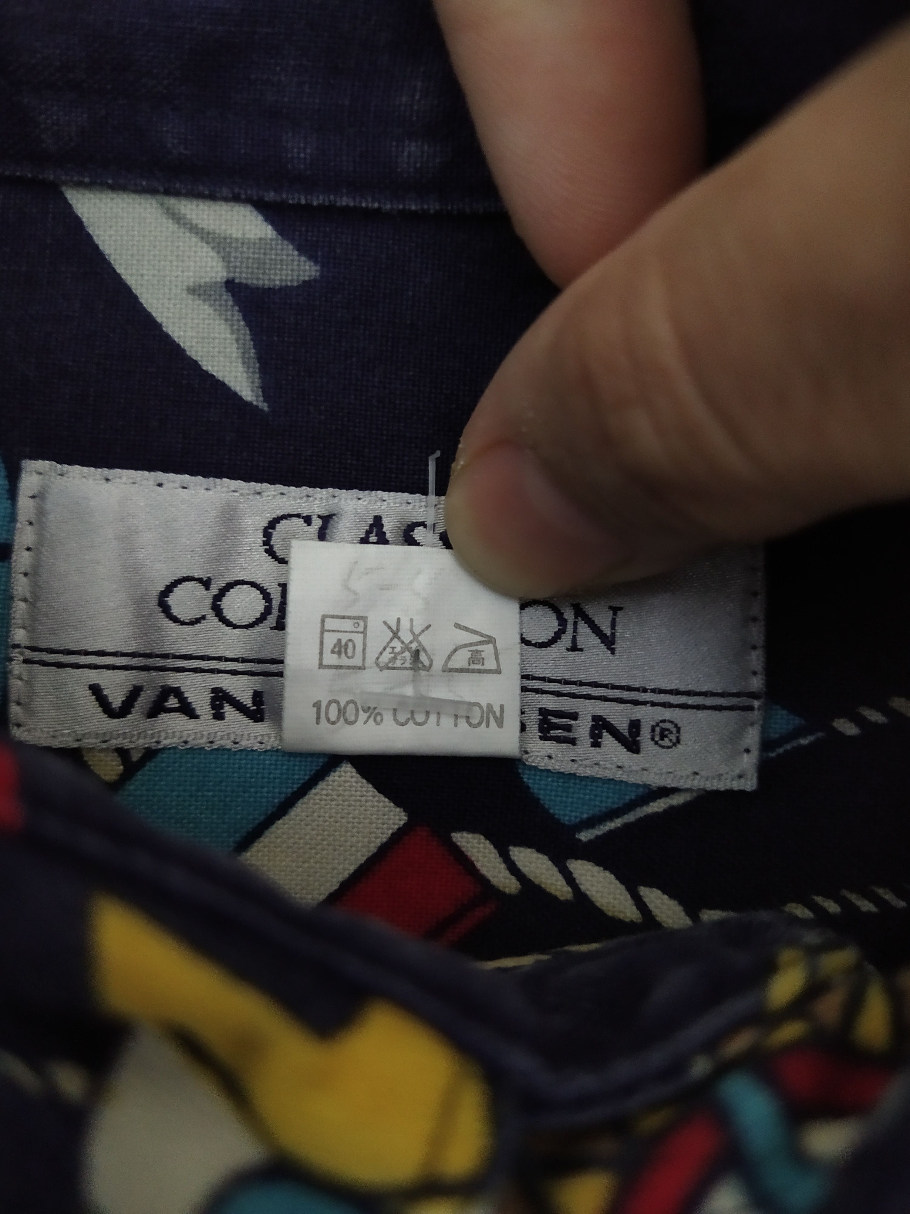 Van Heusen 90s VAN HEUSEN FULL PRINT BUTTON SHIRT (B264) Size US L / EU 52-54 / 3 - 6 Thumbnail