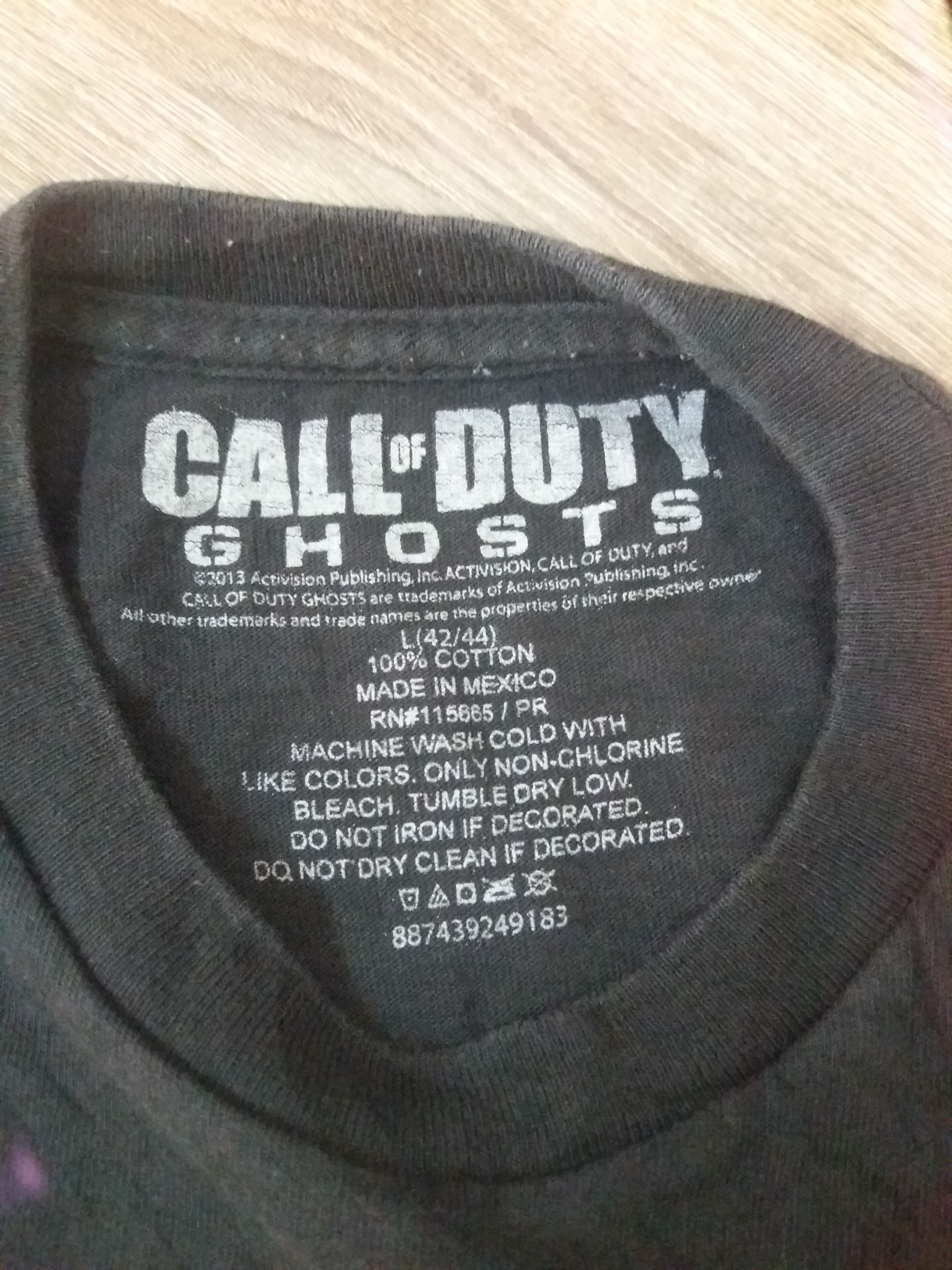 Playstation Call of Duty Ghosts t-shirt/PS5/Xbox 360 Size US L / EU 52-54 / 3 - 4 Thumbnail