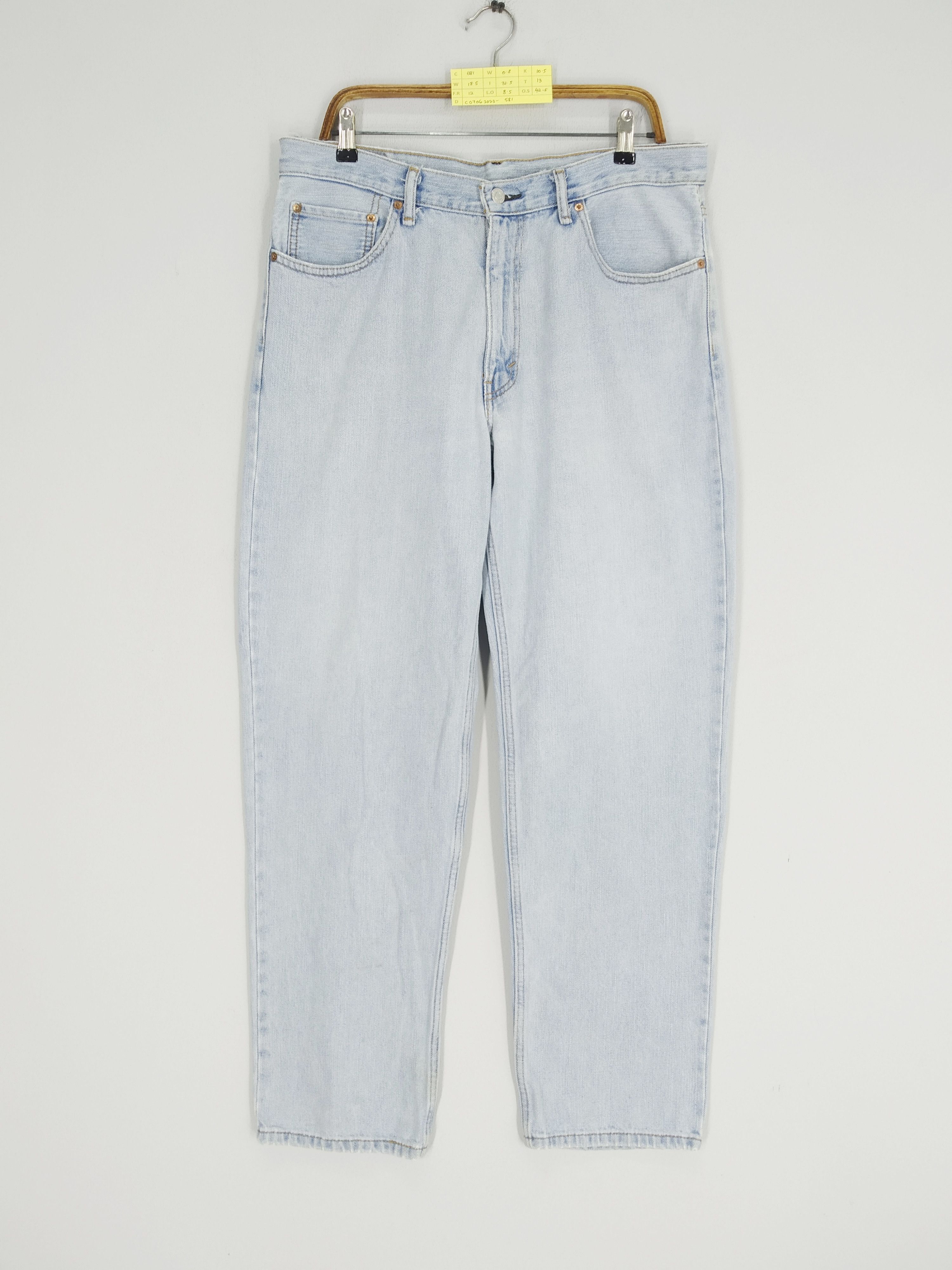 Jean Size 37 Vintage Levi's Faded Blue Jeans Relaxing Denim Jeans Size US 37 - 1 Thumbnail