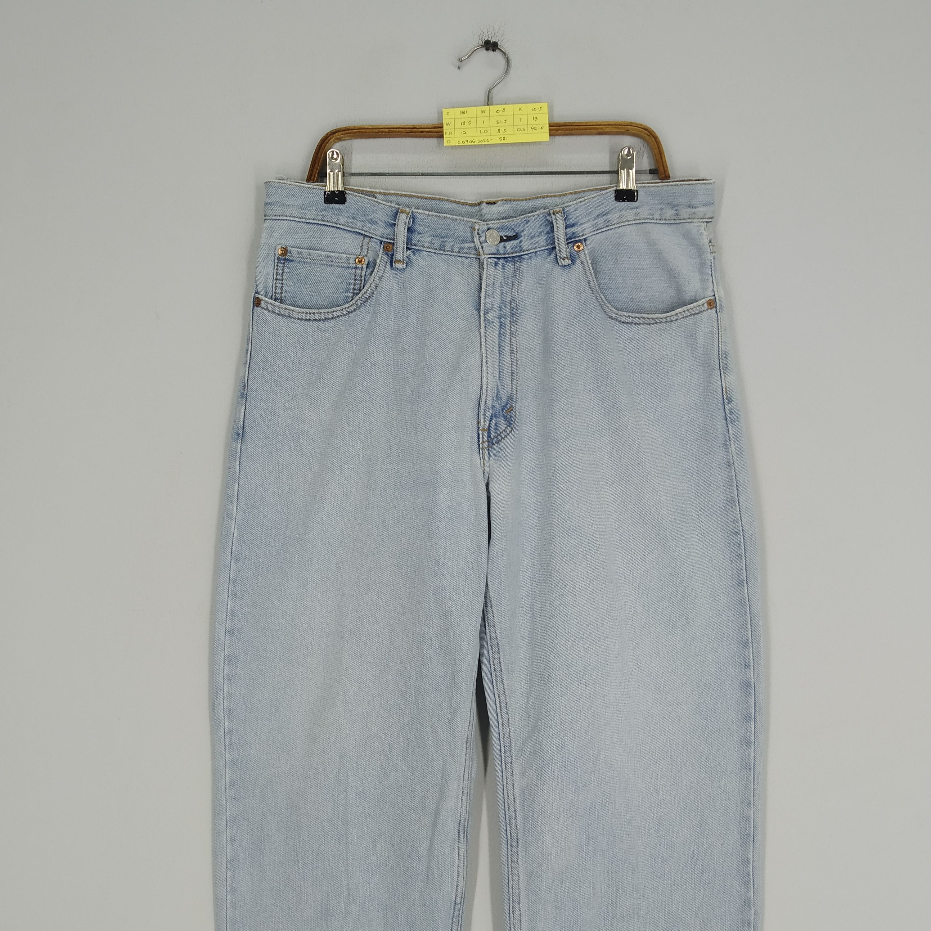 Jean Size 37 Vintage Levi's Faded Blue Jeans Relaxing Denim Jeans Size US 37 - 3 Thumbnail