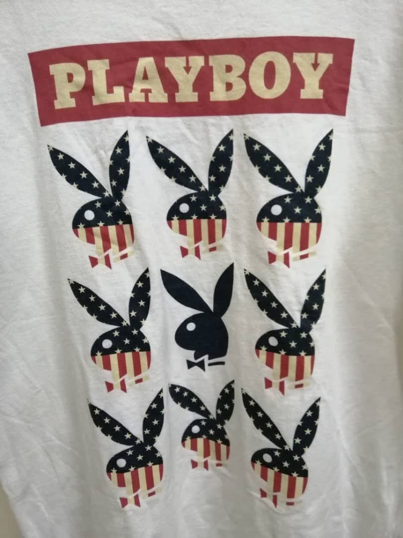 Playboy Rare Schott Bros x Playboy t-shirt Made in USA Size US L / EU 52-54 / 3 - 3 Thumbnail