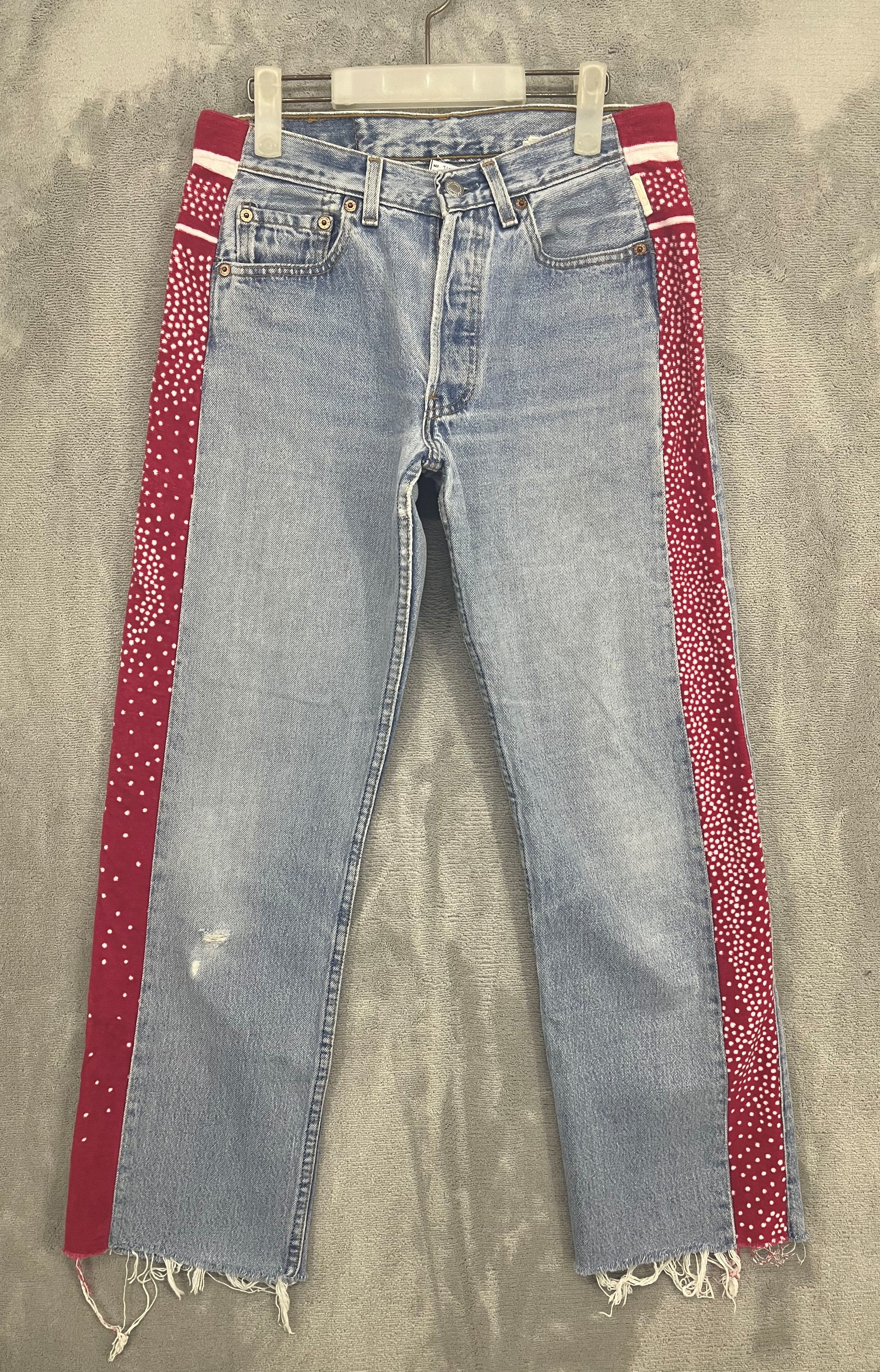 image of Vintage Levis 501 Sample Faded Denim Jean in Blue, Men's (Size 30)