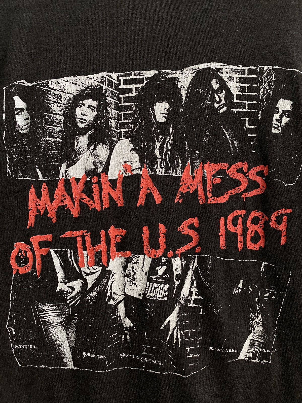 Band Tees × Vintage Vintage Skid Row 1989 Shirt Size US M / EU 48-50 / 2 - 9 Thumbnail