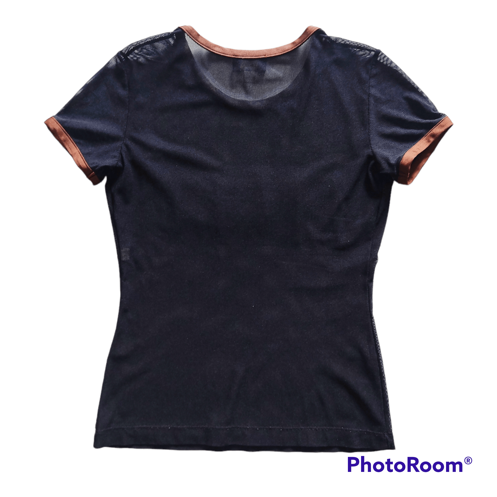 Fendi Fendi Big Brown Logo See Tru Mesh T-shirt Size S / US 4 / IT 40 - 4 Thumbnail