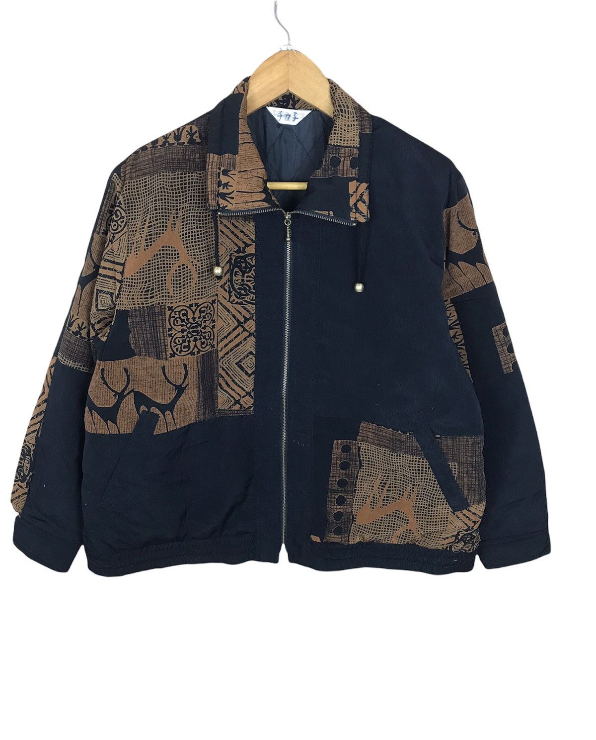 Japanese Brand × Vintage Vintage Patches Printed Nature Motif Bomber Jacket Size US M / EU 48-50 / 2 - 1 Thumbnail