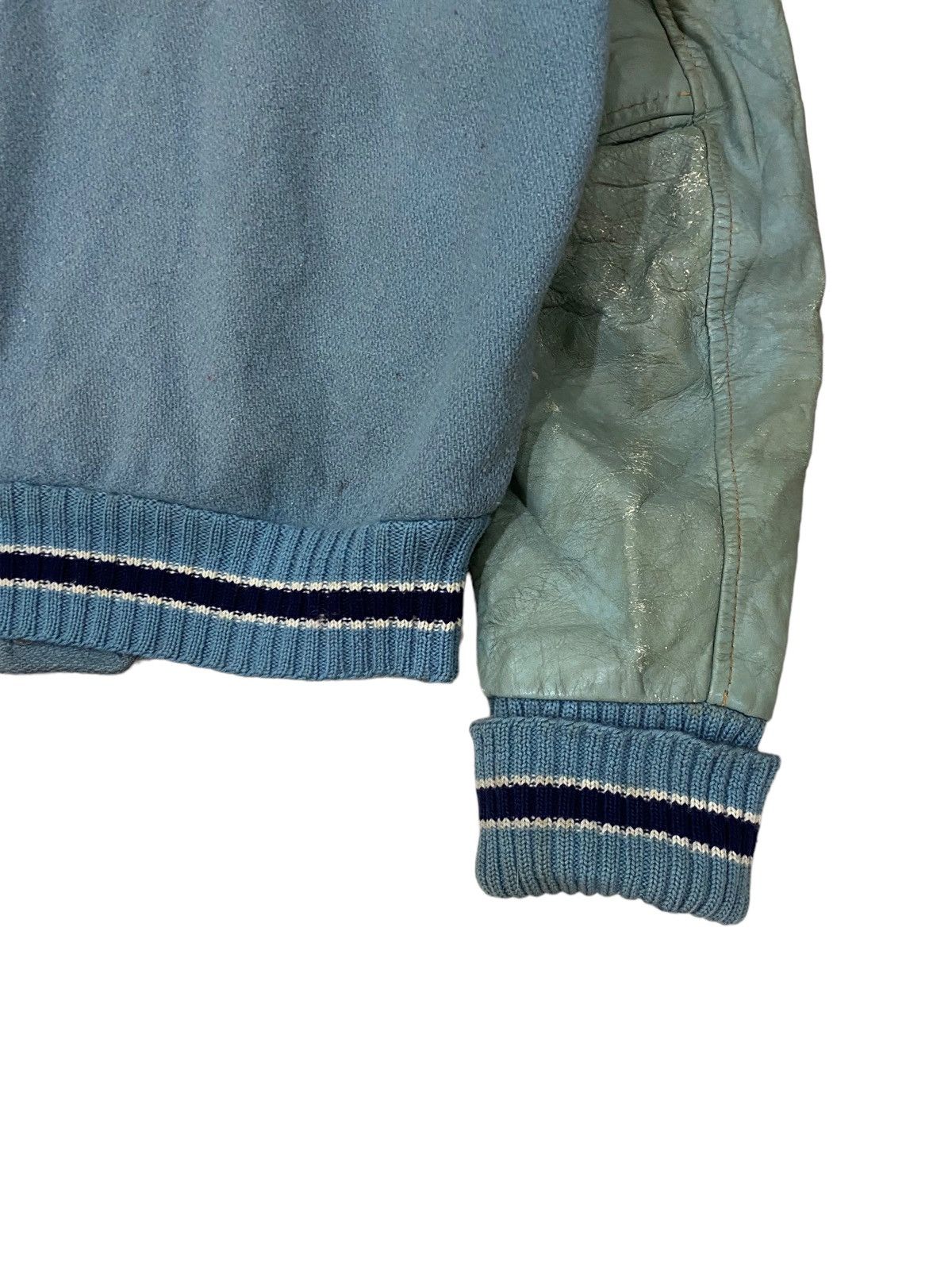 Holloway 🇺🇸 HOLLOWAY STALLION LETTERMAN WOOL LEATHER VARSITY JACKET Size US S / EU 44-46 / 1 - 10 Thumbnail