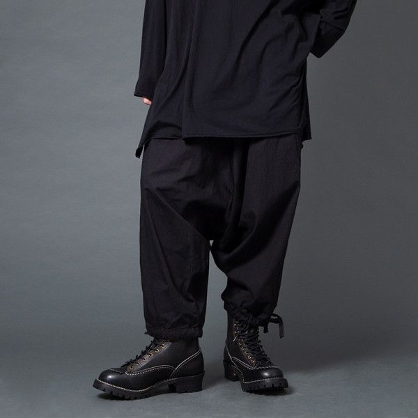 image of Yohji Yamamoto x YS For Men Drop Crotch Cargo Pants.like Paul Harnden Or Elena Dawson in Black, Wom