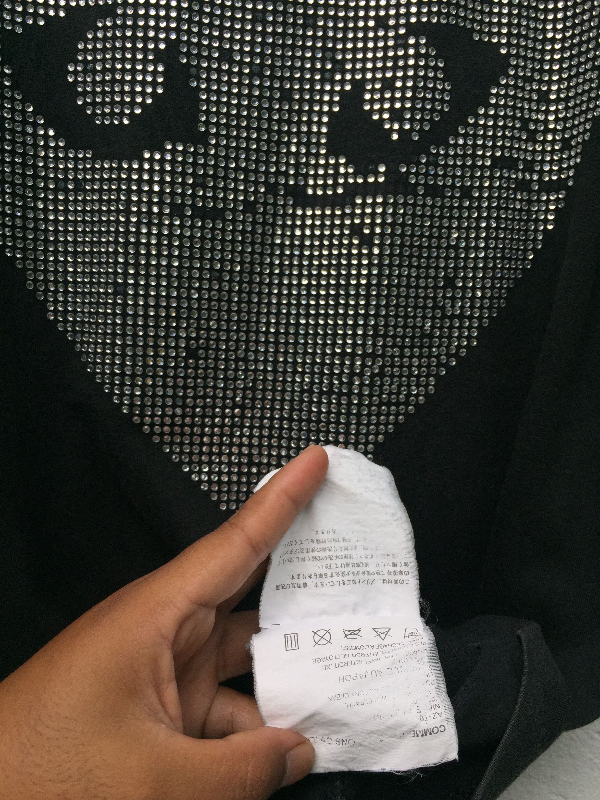 Comme des Garcons Comme des Garcons Play Stone Embellishment T Shirt Size US M / EU 48-50 / 2 - 7 Thumbnail