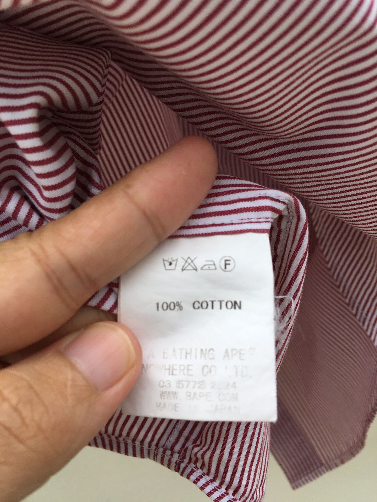 Bape BAPE By A Bathing Ape Collar Stripes Shirt Size US M / EU 48-50 / 2 - 12 Thumbnail