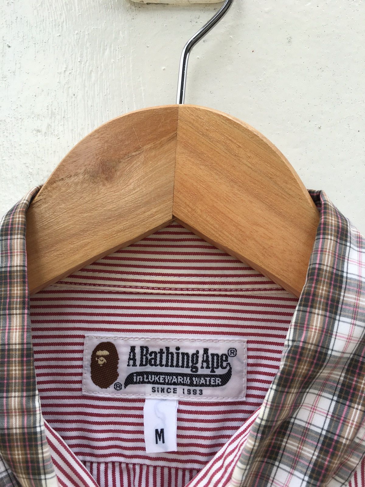 Bape BAPE By A Bathing Ape Collar Stripes Shirt Size US M / EU 48-50 / 2 - 6 Thumbnail