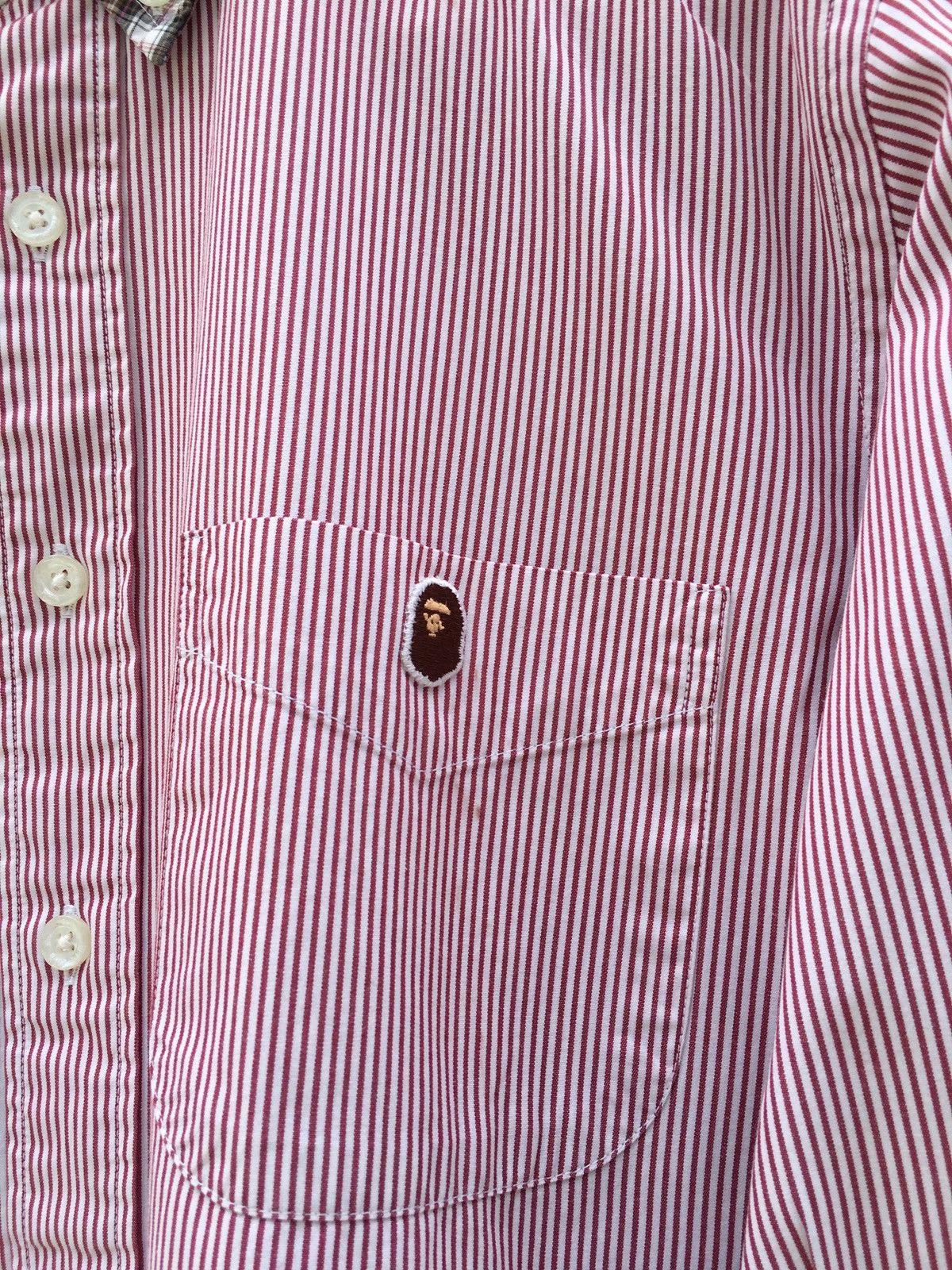 Bape BAPE By A Bathing Ape Collar Stripes Shirt Size US M / EU 48-50 / 2 - 4 Thumbnail