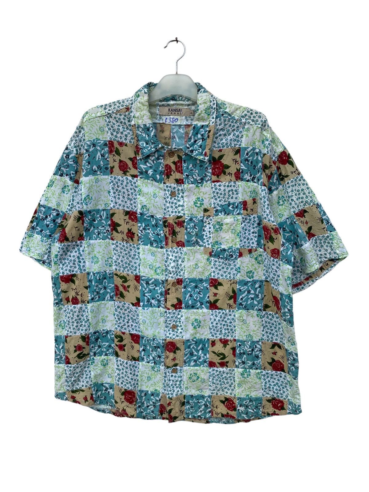 Kansai Yamamoto Vintage Kansai Yamamoto Flora Design Patchwork Size US XXL / EU 58 / 5 - 1 Thumbnail