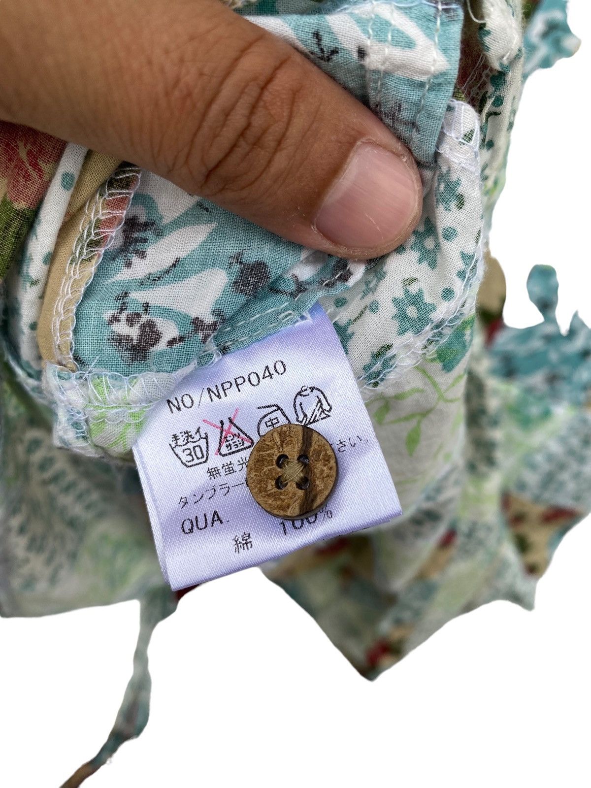 Kansai Yamamoto Vintage Kansai Yamamoto Flora Design Patchwork Size US XXL / EU 58 / 5 - 7 Thumbnail