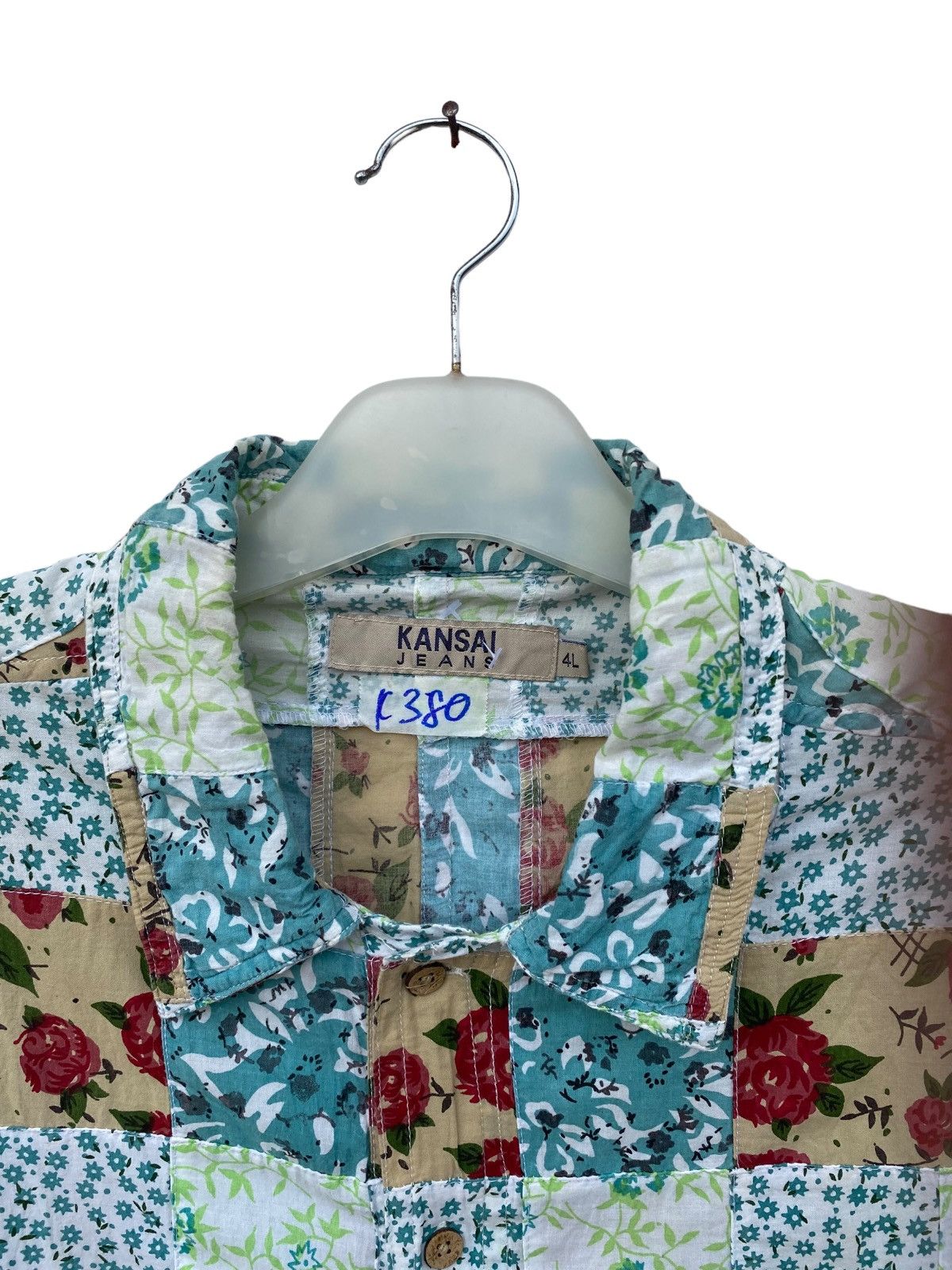 Kansai Yamamoto Vintage Kansai Yamamoto Flora Design Patchwork Size US XXL / EU 58 / 5 - 3 Thumbnail
