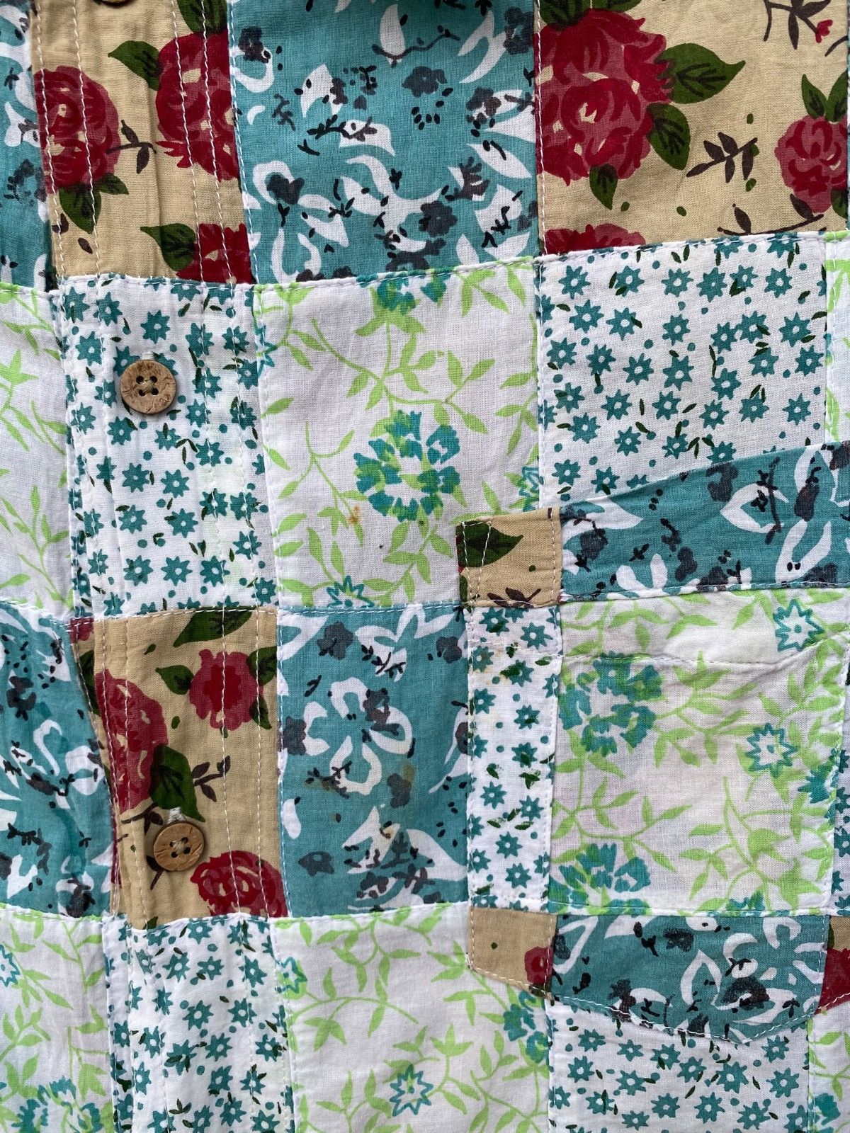 Kansai Yamamoto Vintage Kansai Yamamoto Flora Design Patchwork Size US XXL / EU 58 / 5 - 5 Thumbnail