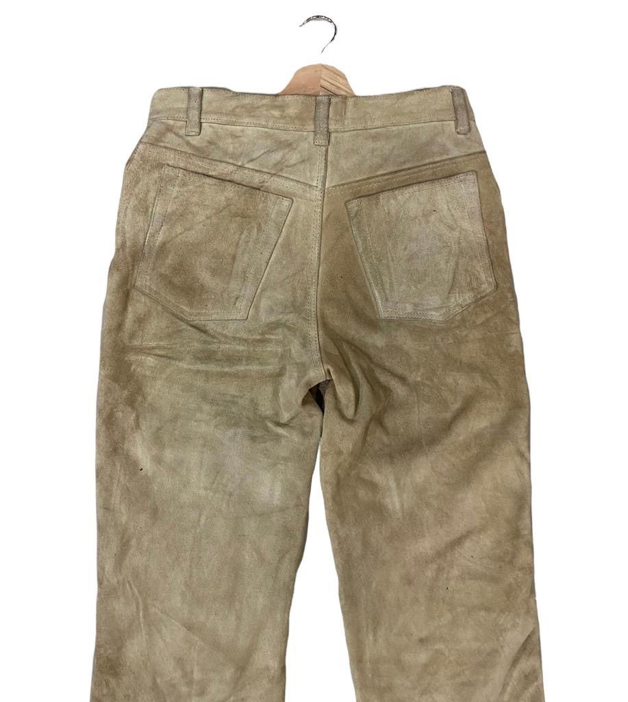 Japanese Brand × Leather × Vintage Vintage B.B.H Cow Skin Genuine Suede Leather Pants Size US 28 / EU 44 - 7 Thumbnail