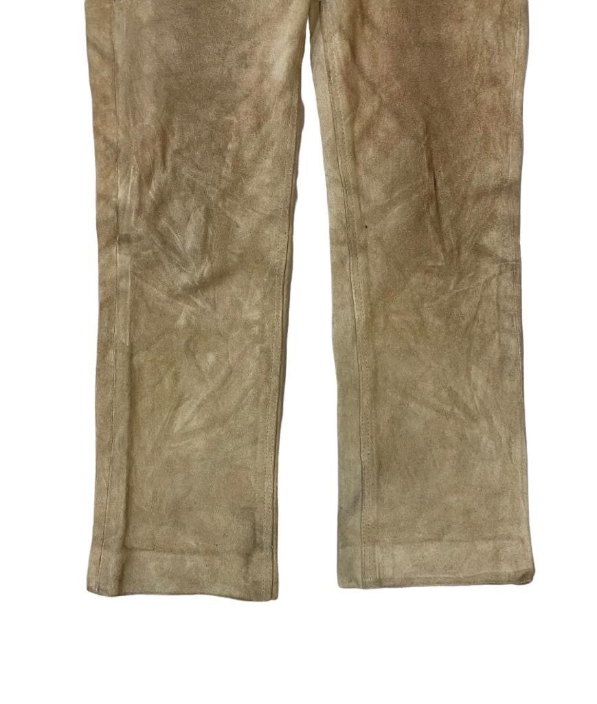Japanese Brand × Leather × Vintage Vintage B.B.H Cow Skin Genuine Suede Leather Pants Size US 28 / EU 44 - 8 Thumbnail