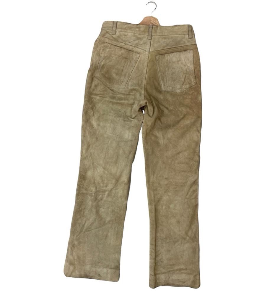 Japanese Brand × Leather × Vintage Vintage B.B.H Cow Skin Genuine Suede Leather Pants Size US 28 / EU 44 - 6 Thumbnail