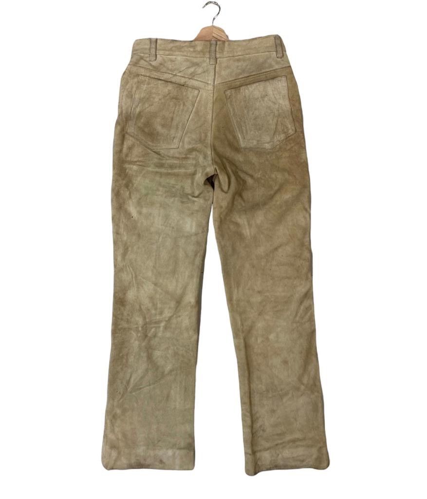 Japanese Brand × Leather × Vintage Vintage B.B.H Cow Skin Genuine Suede Leather Pants Size US 28 / EU 44 - 5 Thumbnail